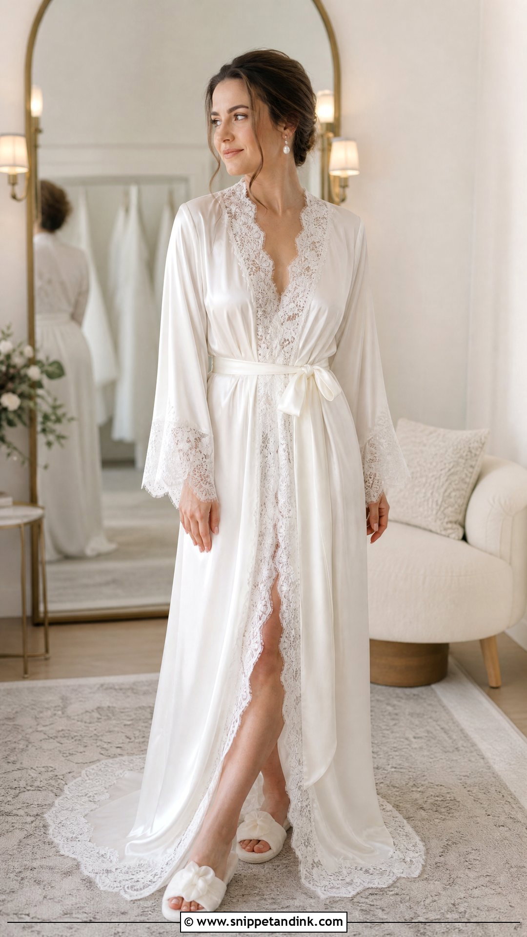 Wedding Dress Bridal Robe - Snippet and Ink - 25 Wedding Dress Keepsake Ideas