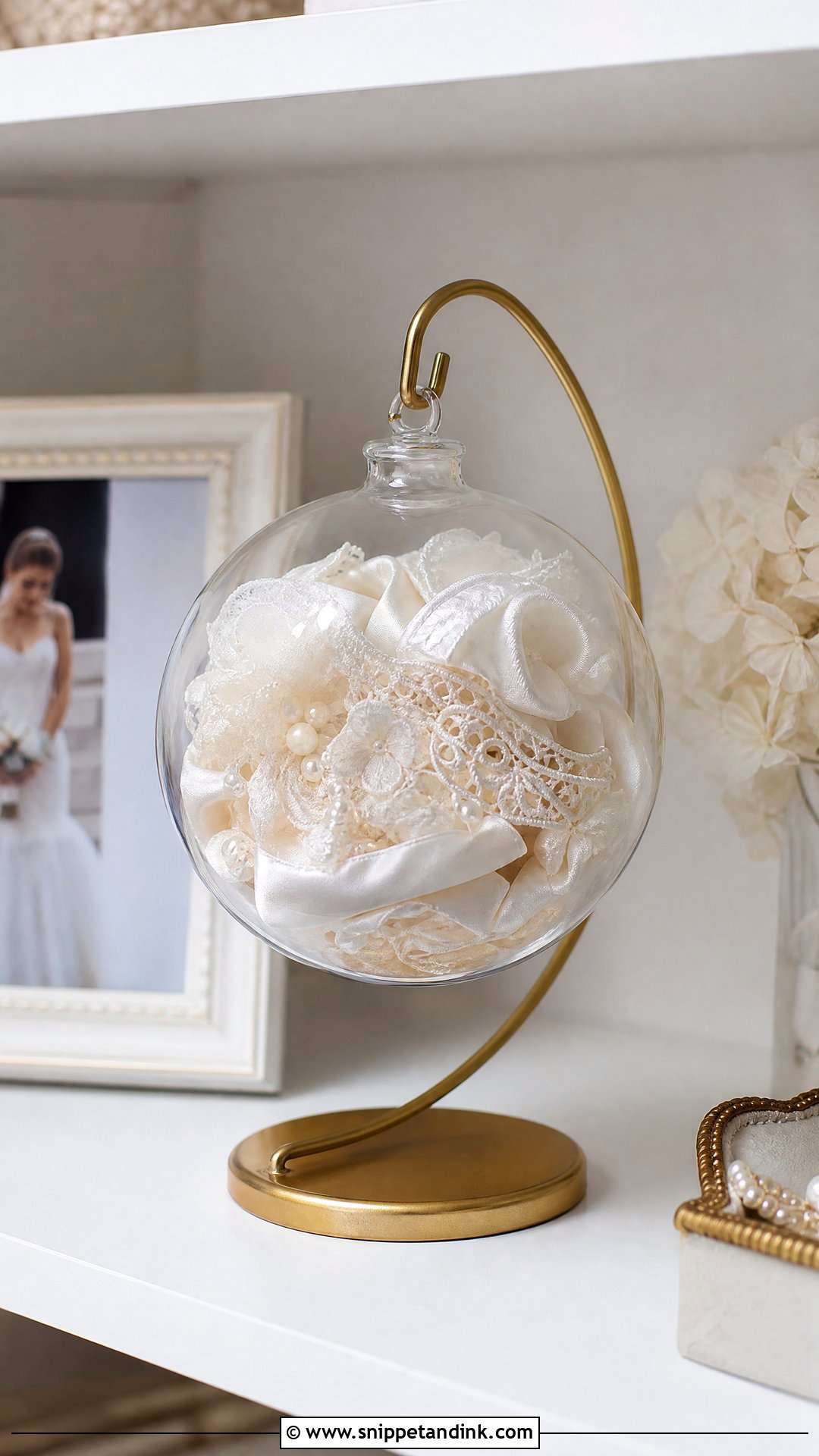 Wedding Dress Christmas Ornament Alternative - Snippet and Ink - 25 Wedding Dress Keepsake Ideas