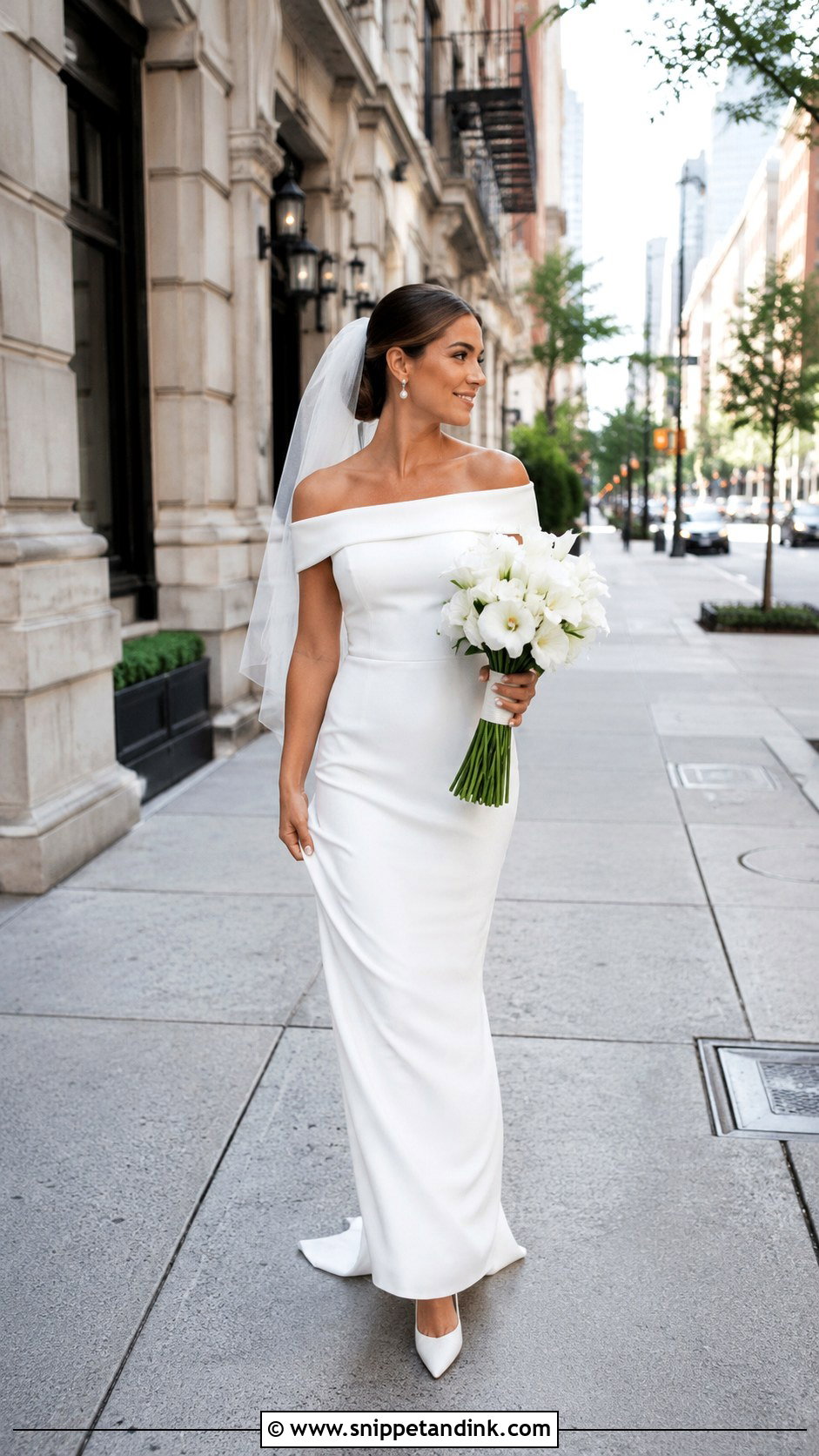 Wedding Dress City Street Photoshoot - Snippet and Ink - 25 Wedding Dress Photoshoot Ideas