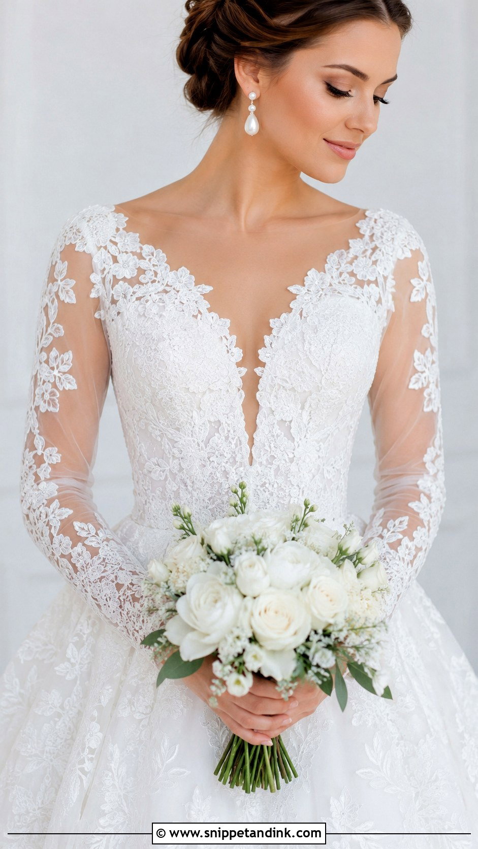 Wedding Dress Close Up Photo - Snippet and Ink - 25 Wedding Dress Photography Ideas
