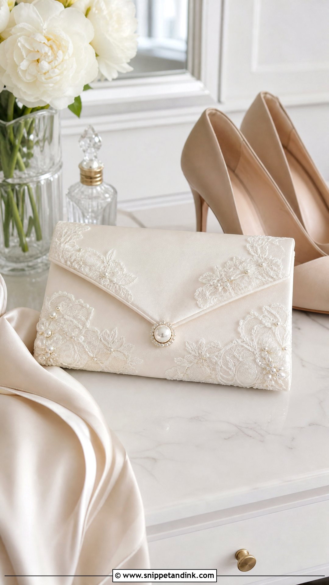Wedding Dress Clutch Bag - Snippet and Ink - 25 Wedding Dress Keepsake Ideas