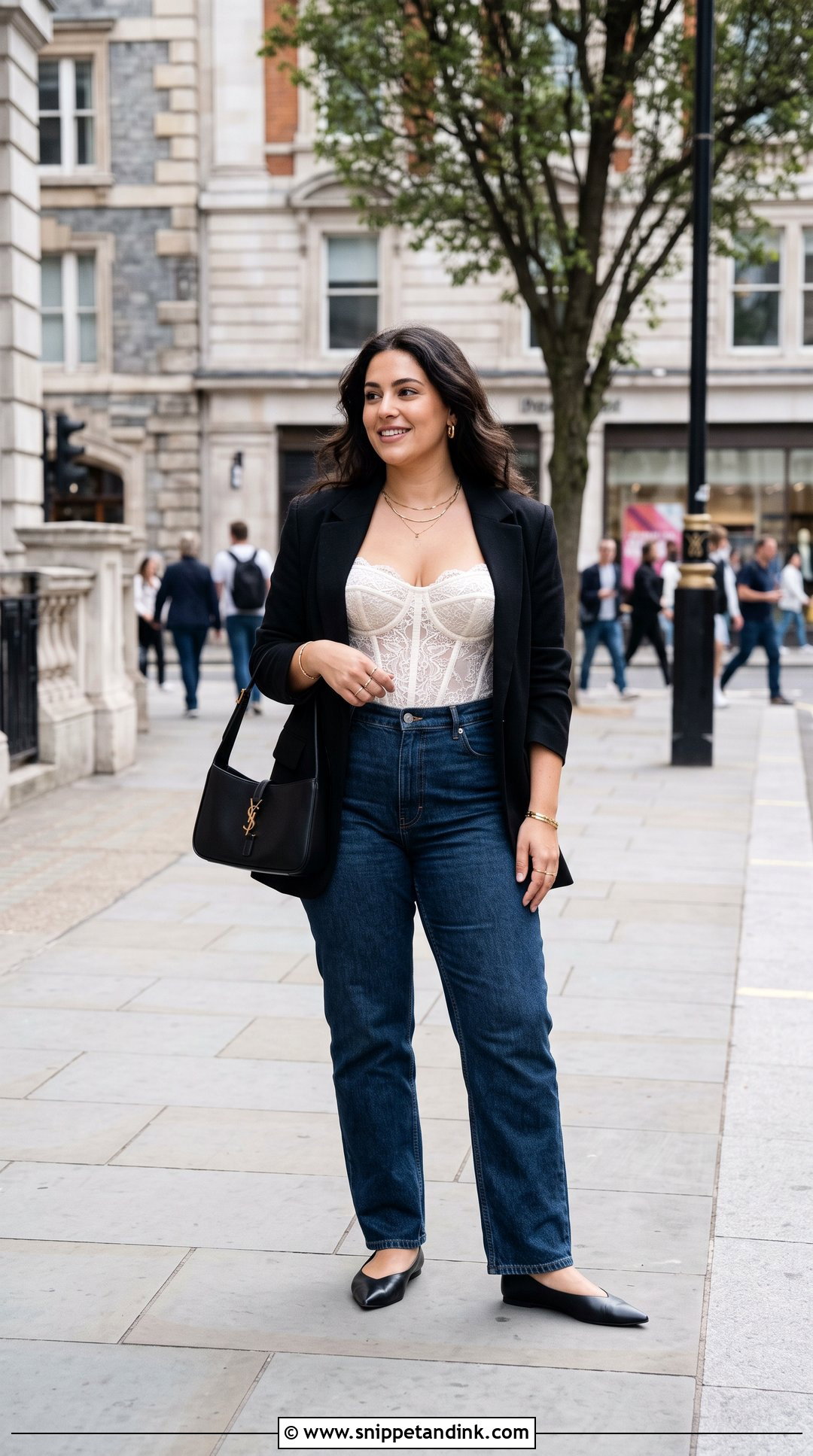 Wedding Dress Corset Top And Jeans Outfit - Snippet and Ink - 20 Reuse Wedding Dress Ideas