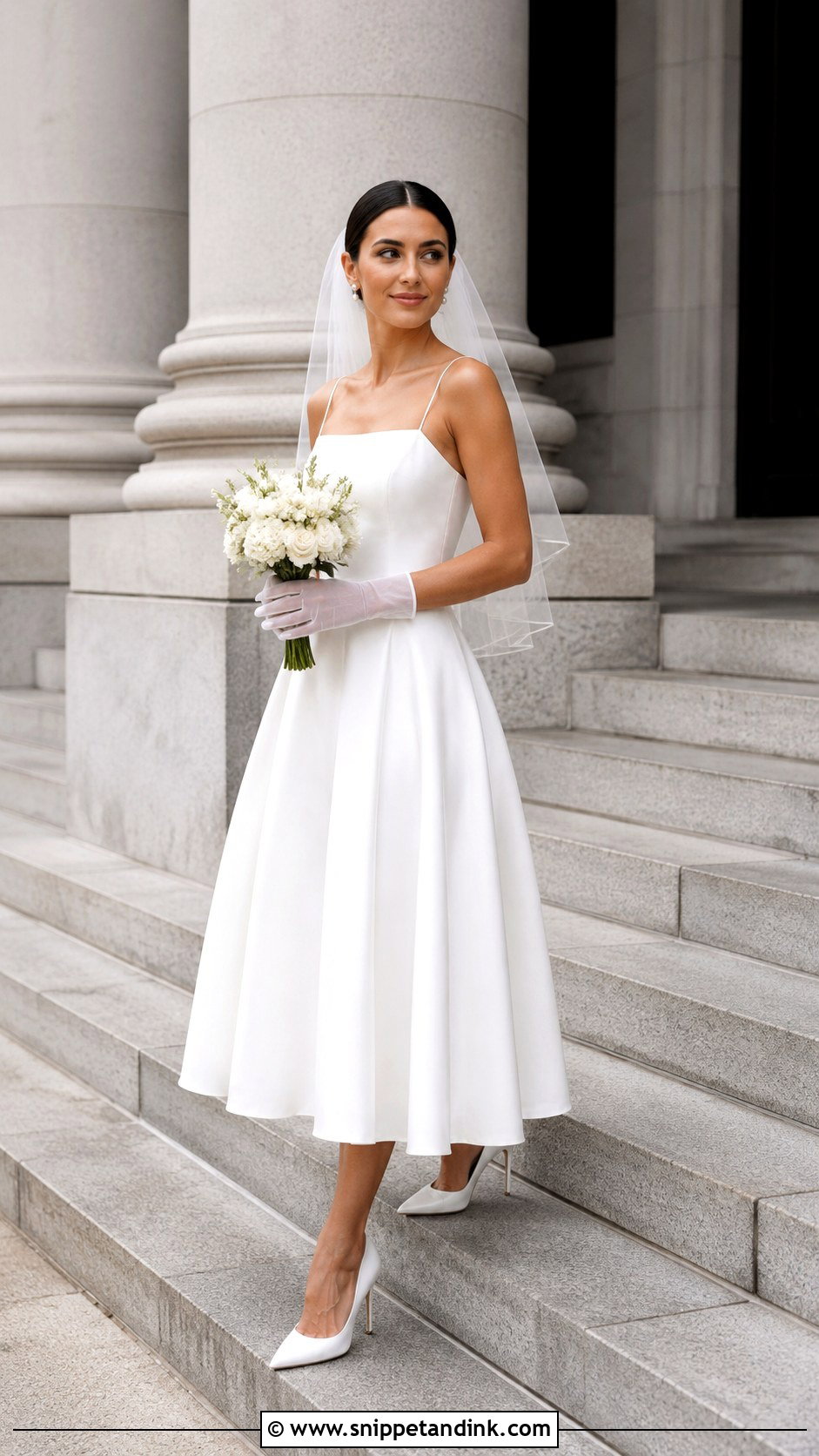 Wedding Dress Courthouse Photoshoot - Snippet and Ink - 25 Wedding Dress Photoshoot Ideas