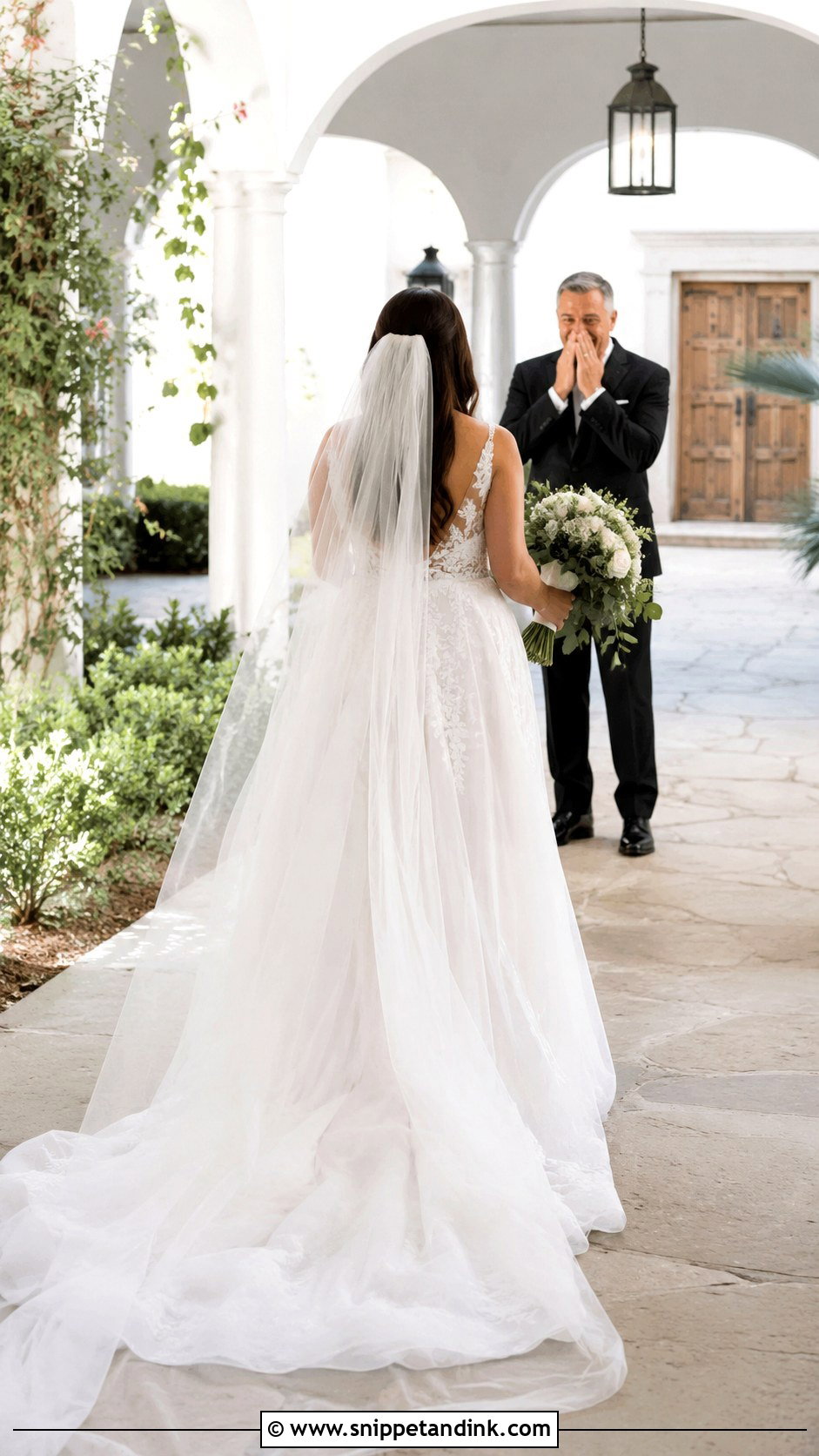 Wedding Dress First Look Photo - Snippet and Ink - 25 Wedding Dress Photography Ideas