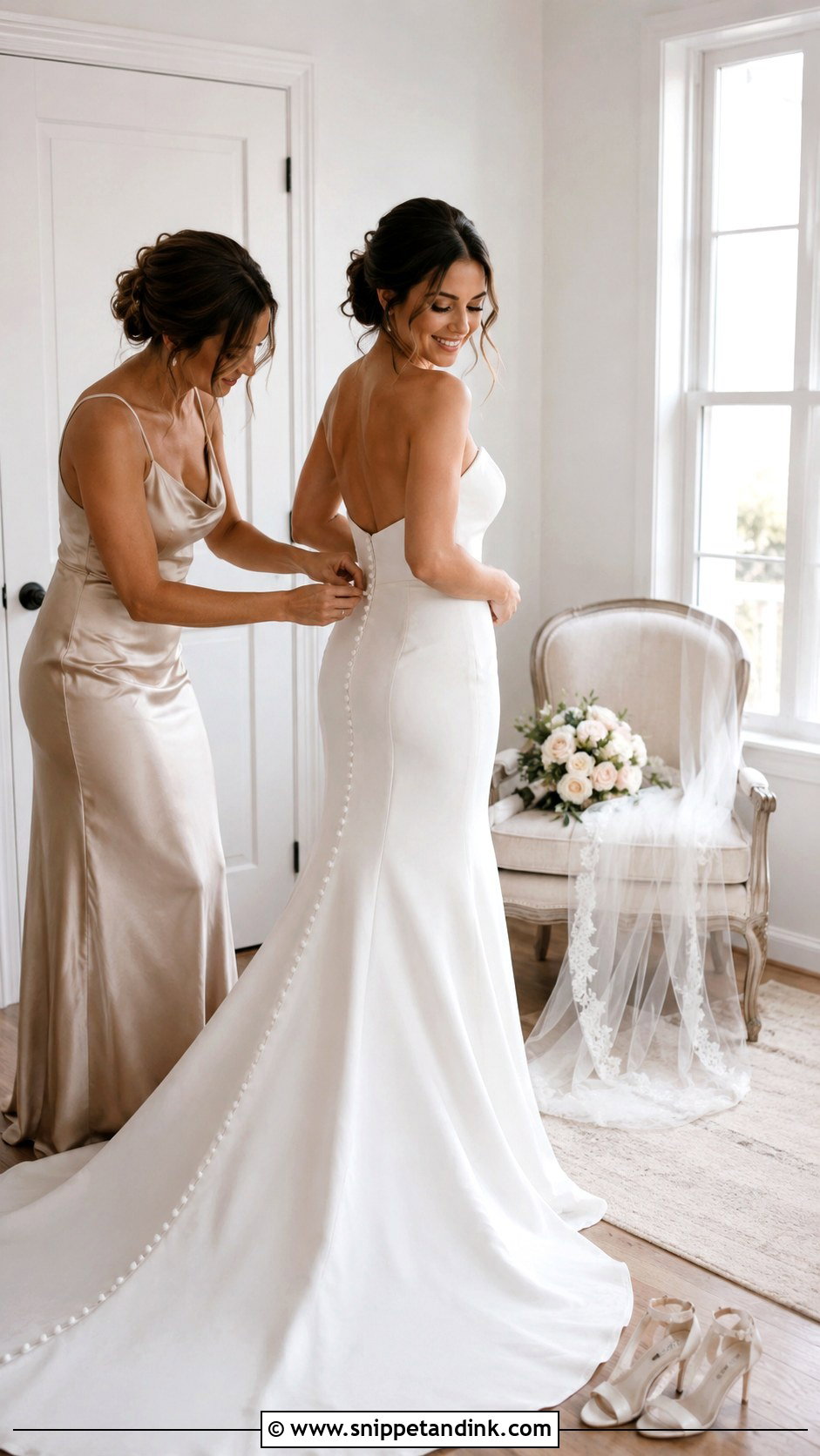 Wedding Dress Getting Ready Photo - Snippet and Ink - 25 Wedding Dress Photography Ideas