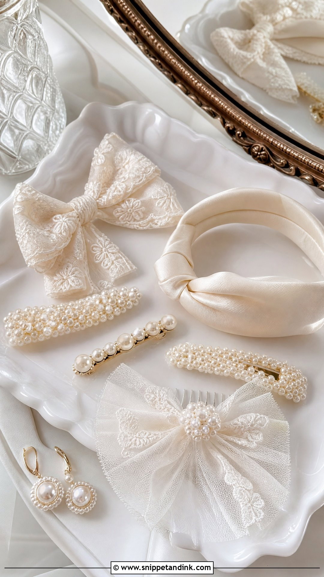 Wedding Dress Hair Accessories - Snippet and Ink - 25 Wedding Dress Keepsake Ideas