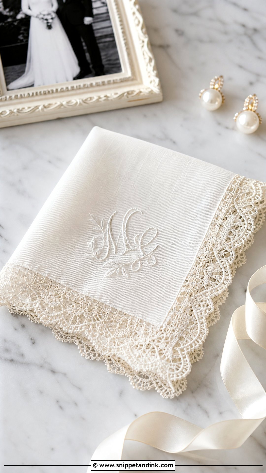 Wedding Dress Handkerchief - Snippet and Ink - 25 Wedding Dress Keepsake Ideas