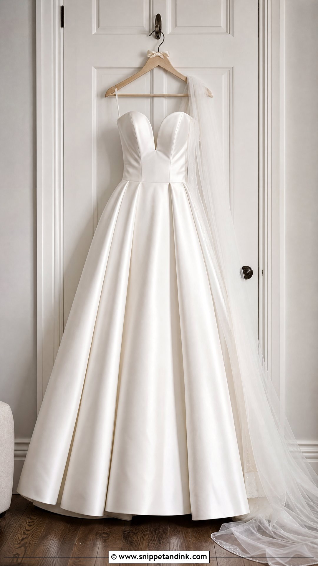 Wedding Dress Hanging On A Door - Snippet and Ink - 20 Wedding Dress Hanging Ideas