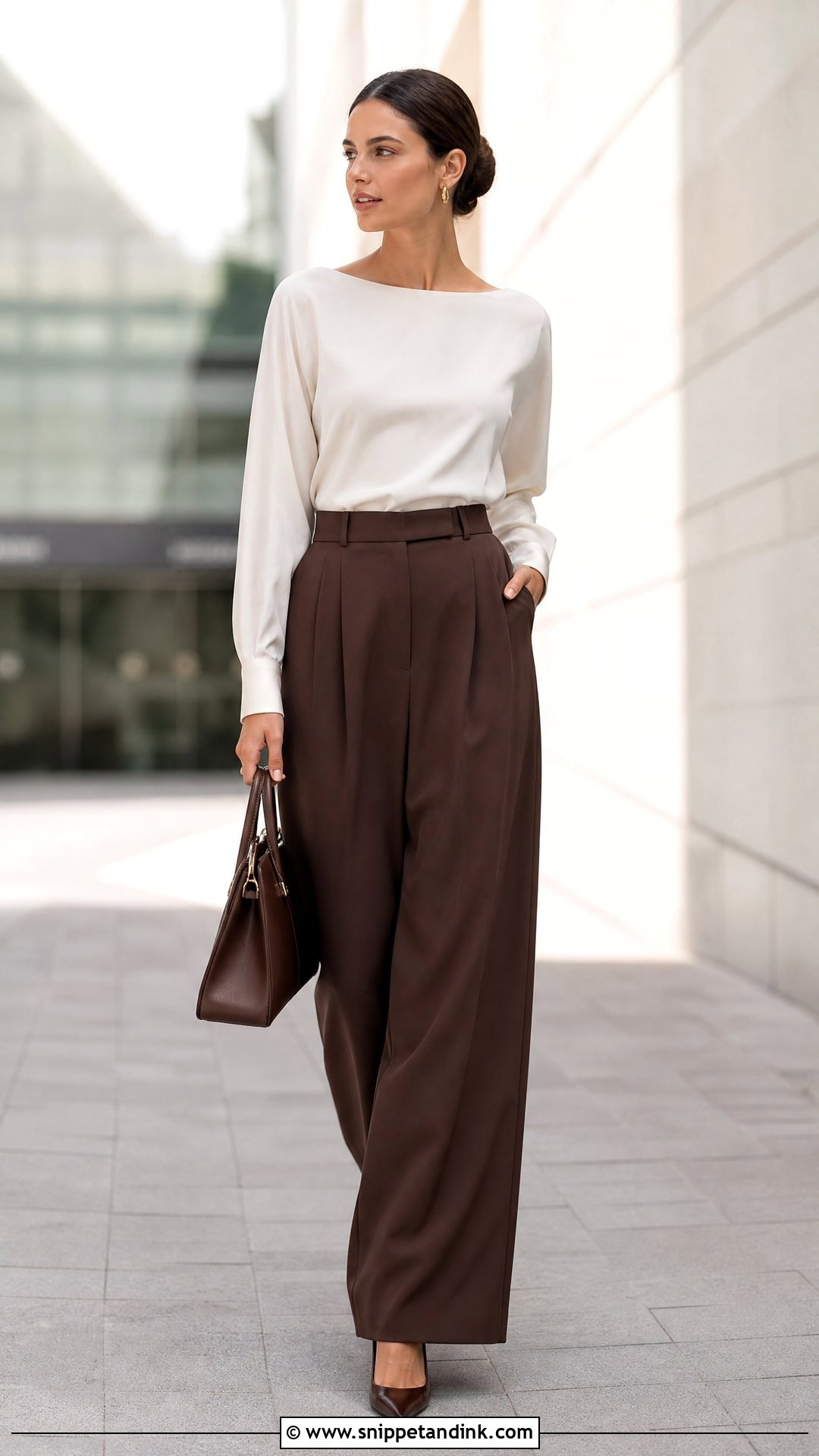 Wedding Dress Into A Blouse And Wide Leg Pants Outfit - Snippet and Ink - 20 Wedding Dress After the Wedding Ideas