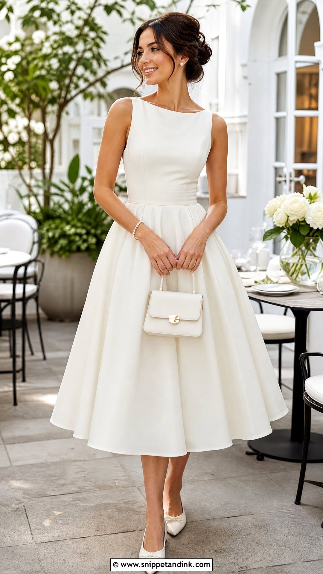 Wedding Dress Into A Tea Length Dress Outfit - Snippet and Ink - 20 Wedding Dress After the Wedding Ideas