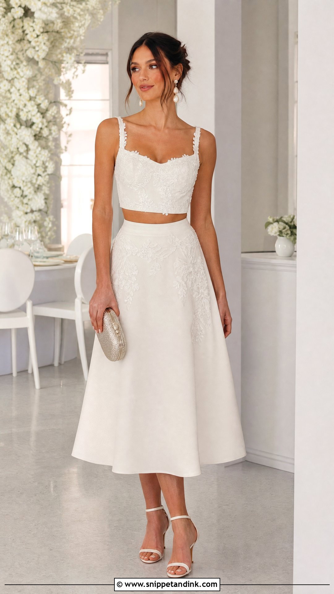 Wedding Dress Into A Two Piece Skirt Set - Snippet and Ink - 20 Wedding Dress After the Wedding Ideas