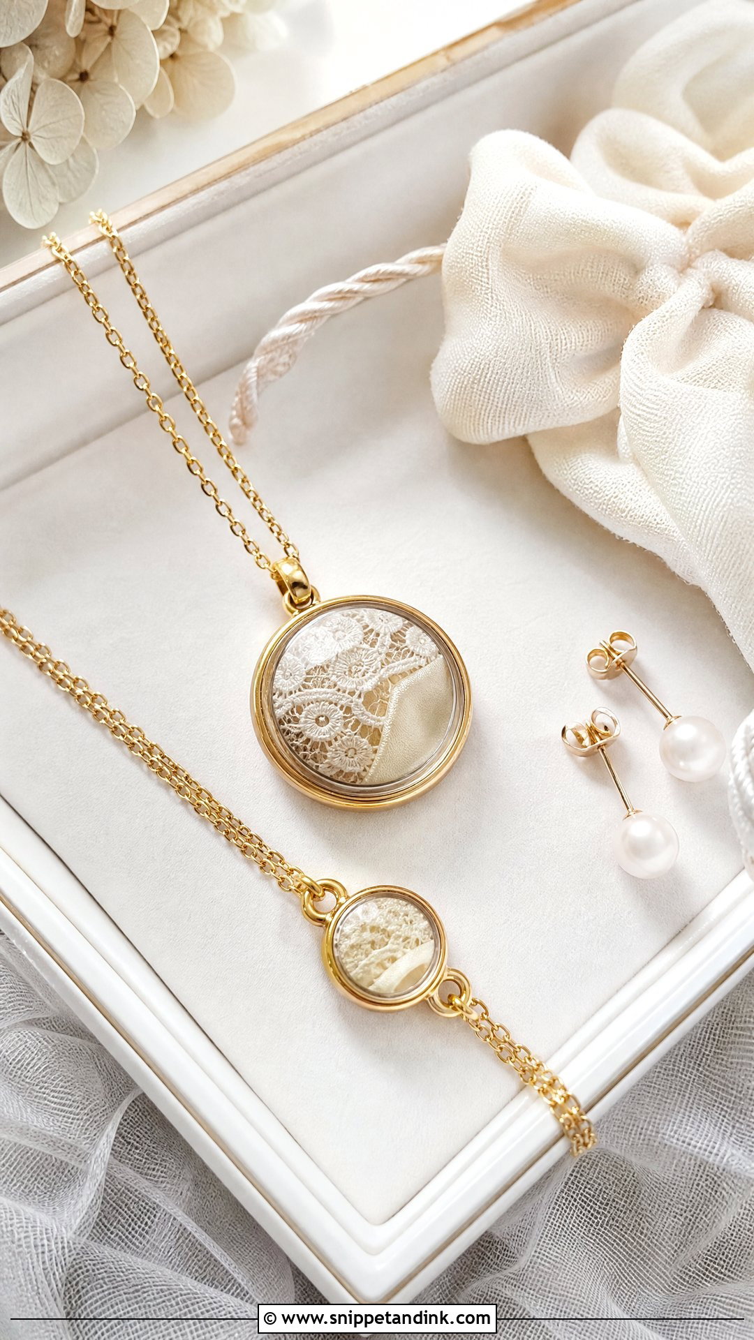 Wedding Dress Jewelry - Snippet and Ink - 25 Wedding Dress Keepsake Ideas