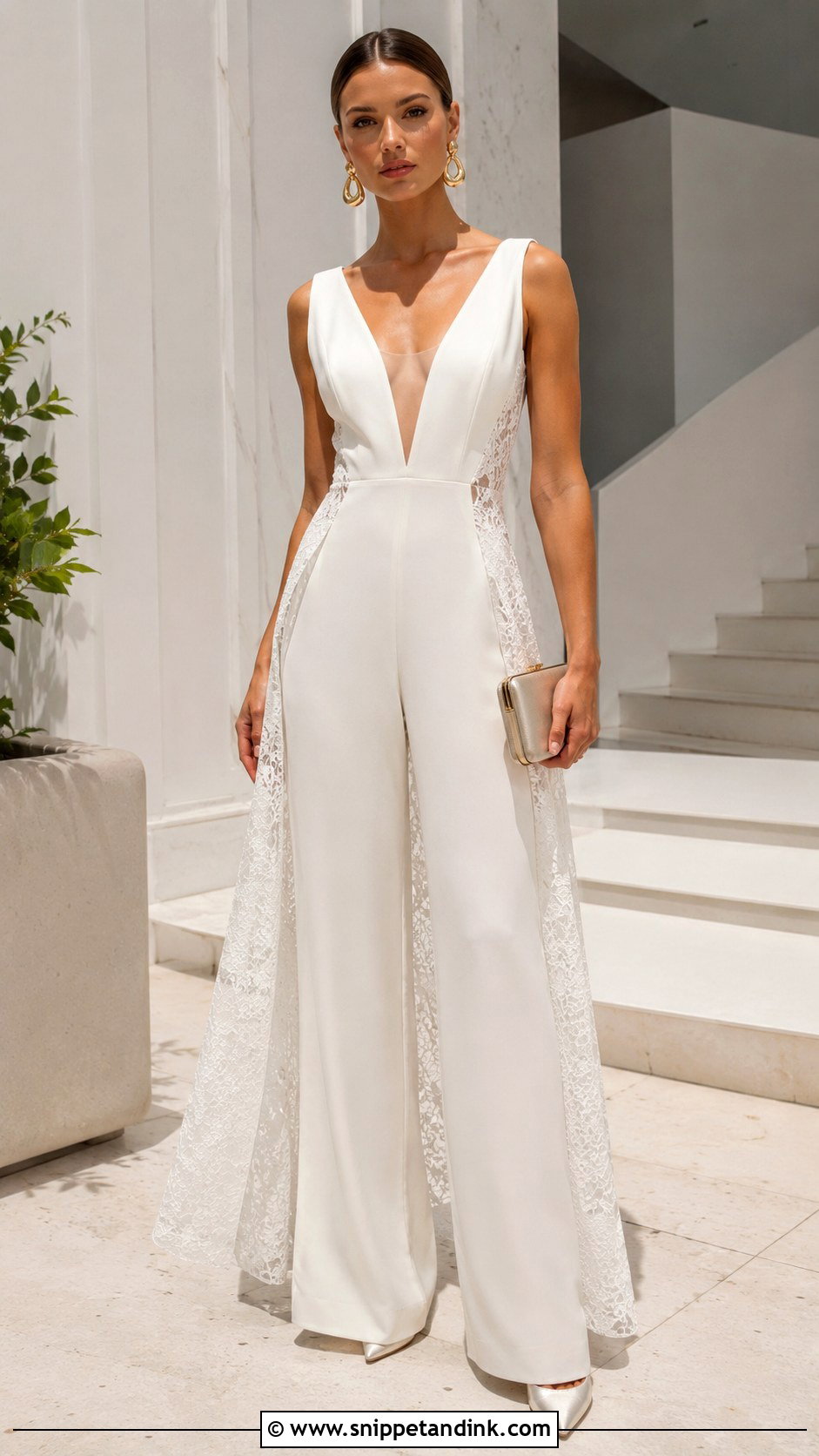 Wedding Dress Jumpsuit - Snippet and Ink - 25 Repurpose Wedding Dress Ideas