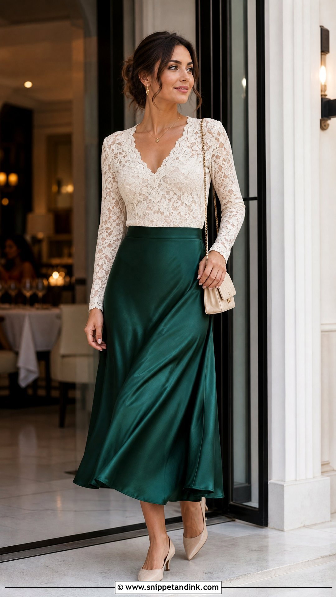 Wedding Dress Lace Top With A Silk Skirt - Snippet and Ink - 20 Wedding Dress After the Wedding Ideas