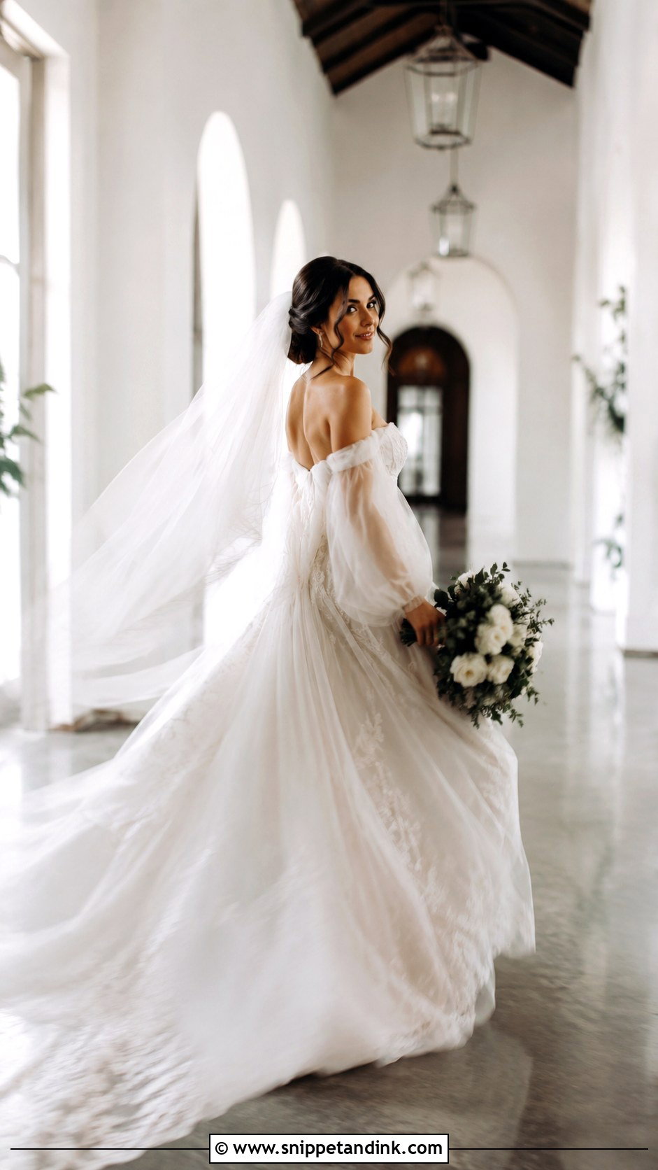 Wedding Dress Motion Blur Photo - Snippet and Ink - 25 Wedding Dress Photography Ideas