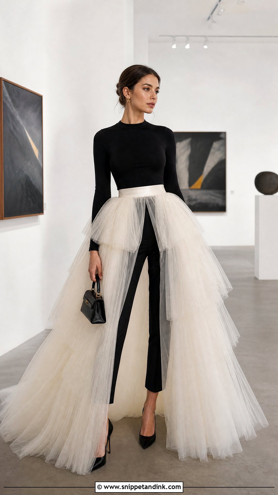 Wedding Dress Overskirt And Bodysuit Outfit - Snippet and Ink - 20 Reuse Wedding Dress Ideas