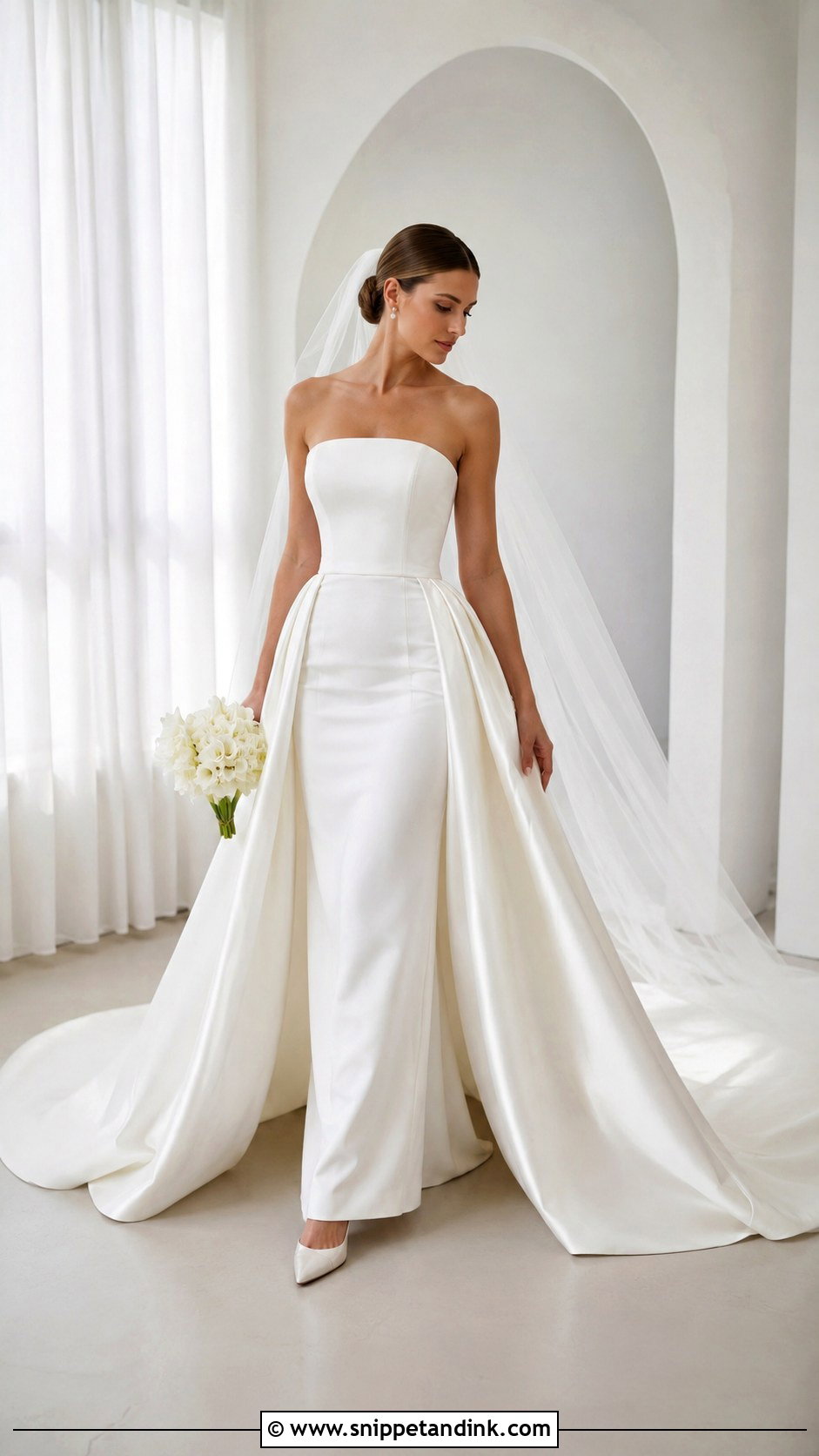 Wedding Dress Overskirt Transformation - Snippet and Ink - 20 Wedding Dress Video Ideas