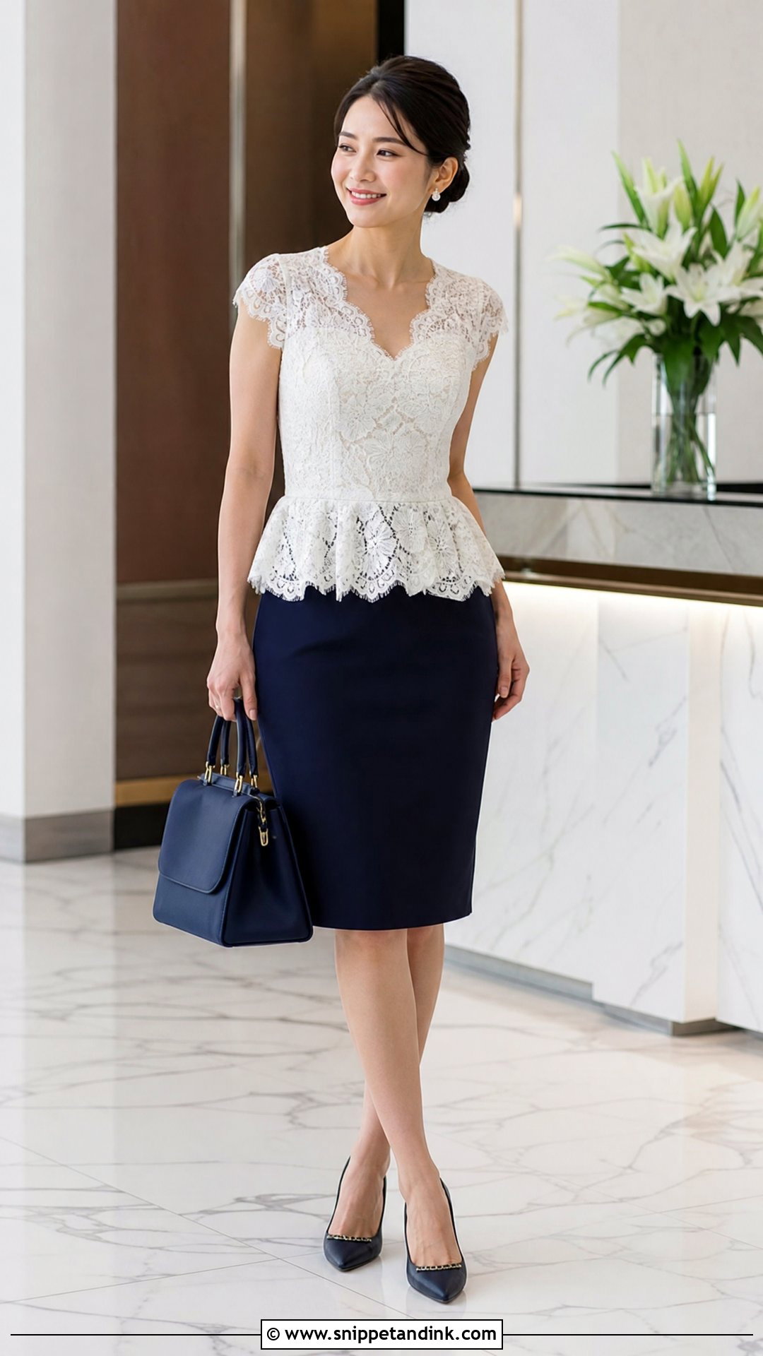 Wedding Dress Peplum Top With Pencil Skirt - Snippet and Ink - 20 Upcycle Wedding Dress Ideas
