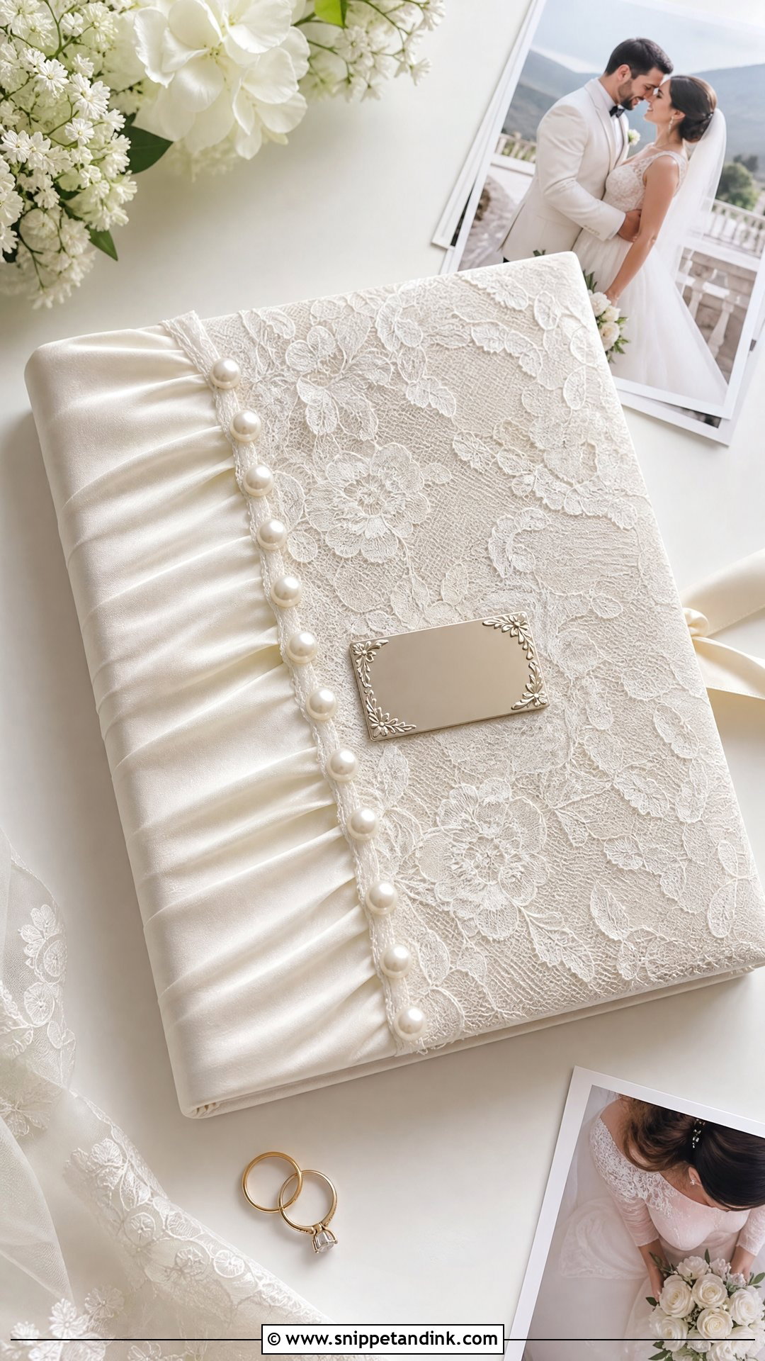 Wedding Dress Photo Album Cover - Snippet and Ink - 25 Wedding Dress Keepsake Ideas