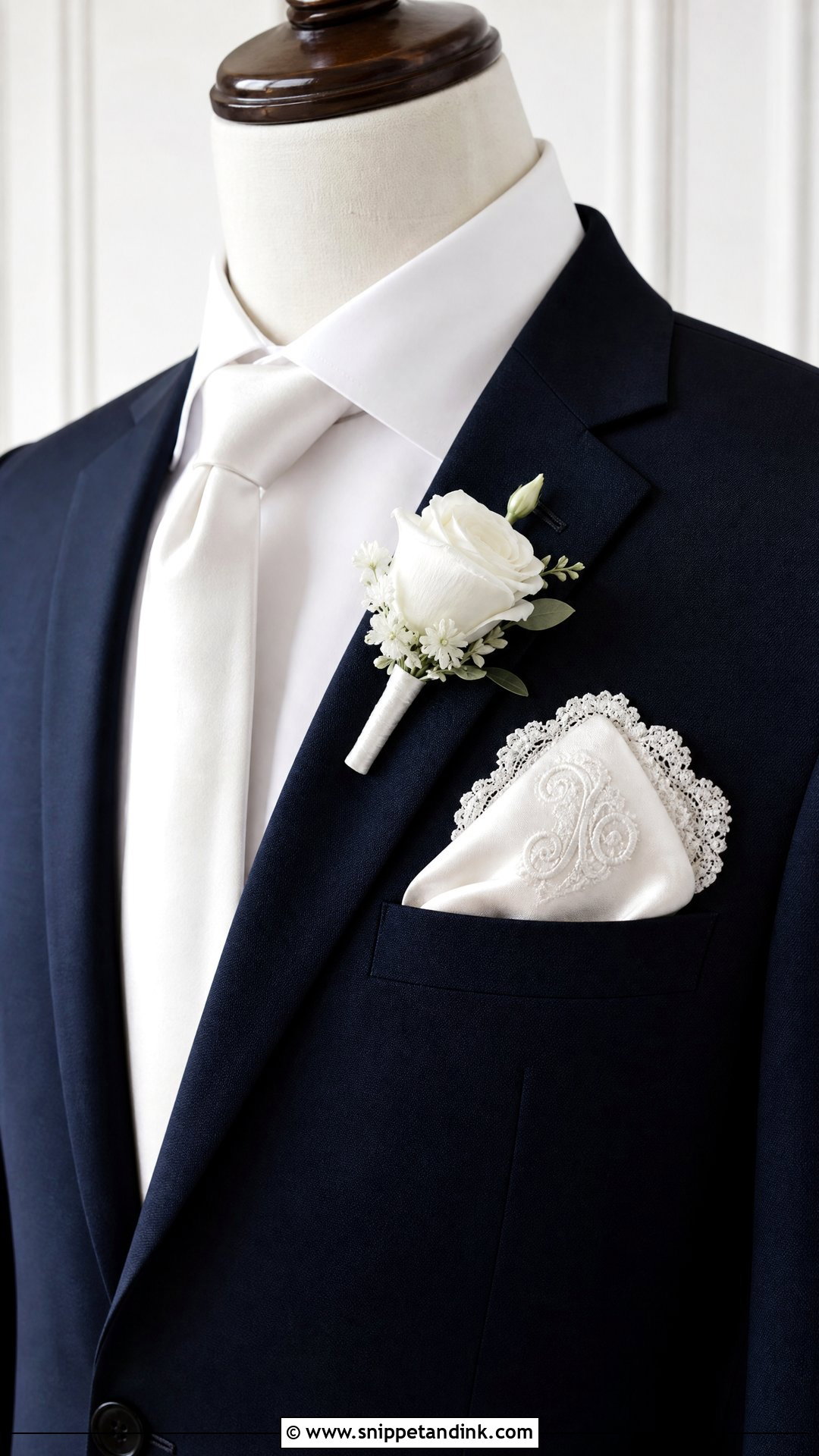 Wedding Dress Pocket Square - Snippet and Ink - 25 Wedding Dress Keepsake Ideas