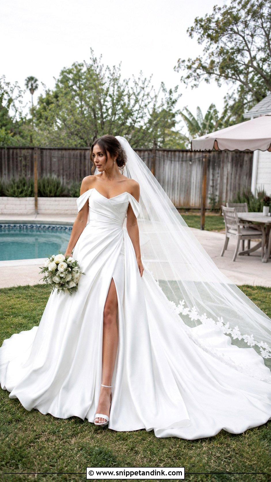 Wedding Dress That Does Not Match The Venue - Snippet and Ink - 30 Worst Wedding Dress Ideas