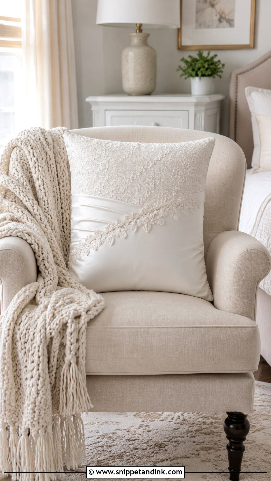 Wedding Dress Throw Pillow - Snippet and Ink - 25 Repurpose Wedding Dress Ideas