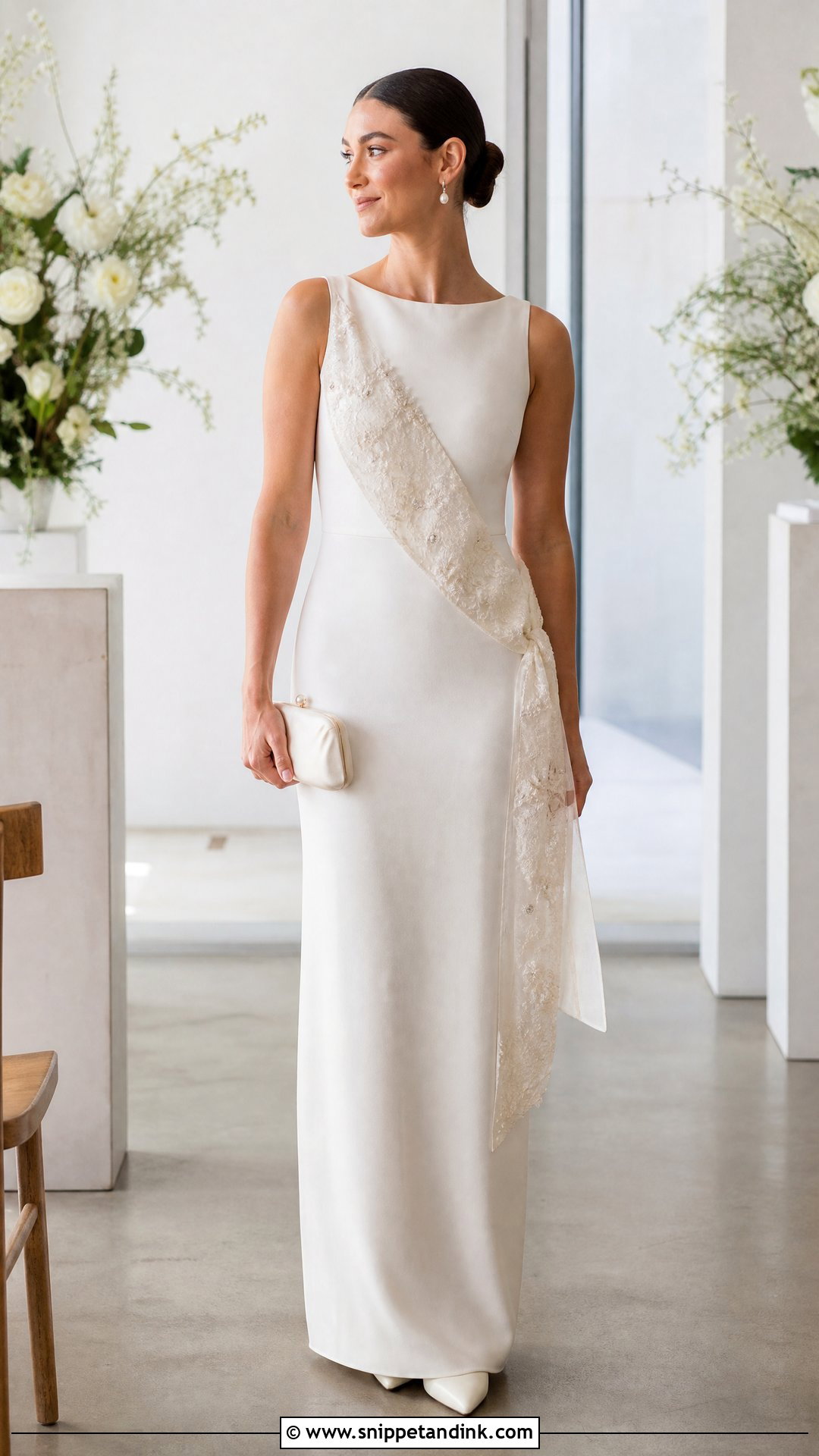 Wedding Dress To Bridal Sash - Snippet and Ink - 20 Wedding Dress Upcycle Ideas