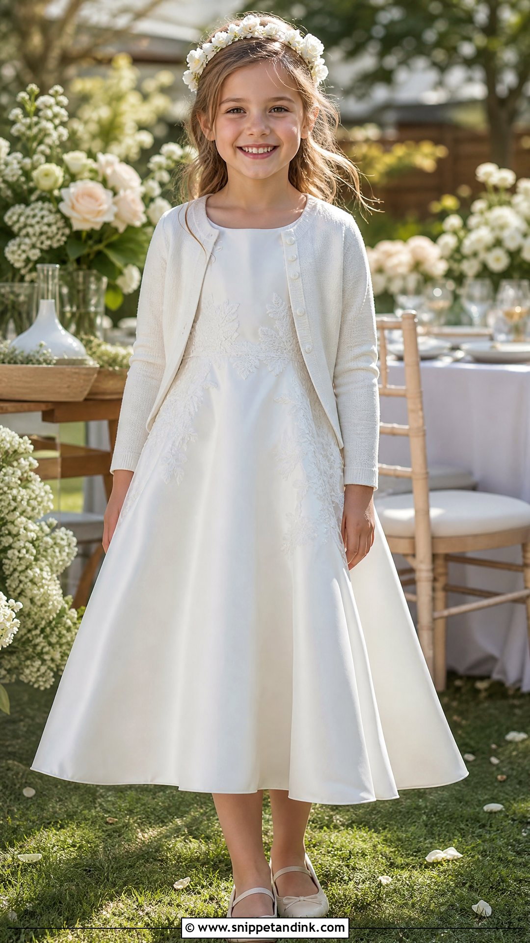 Wedding Dress To Flower Girl Dress - Snippet and Ink - 20 Wedding Dress Upcycle Ideas