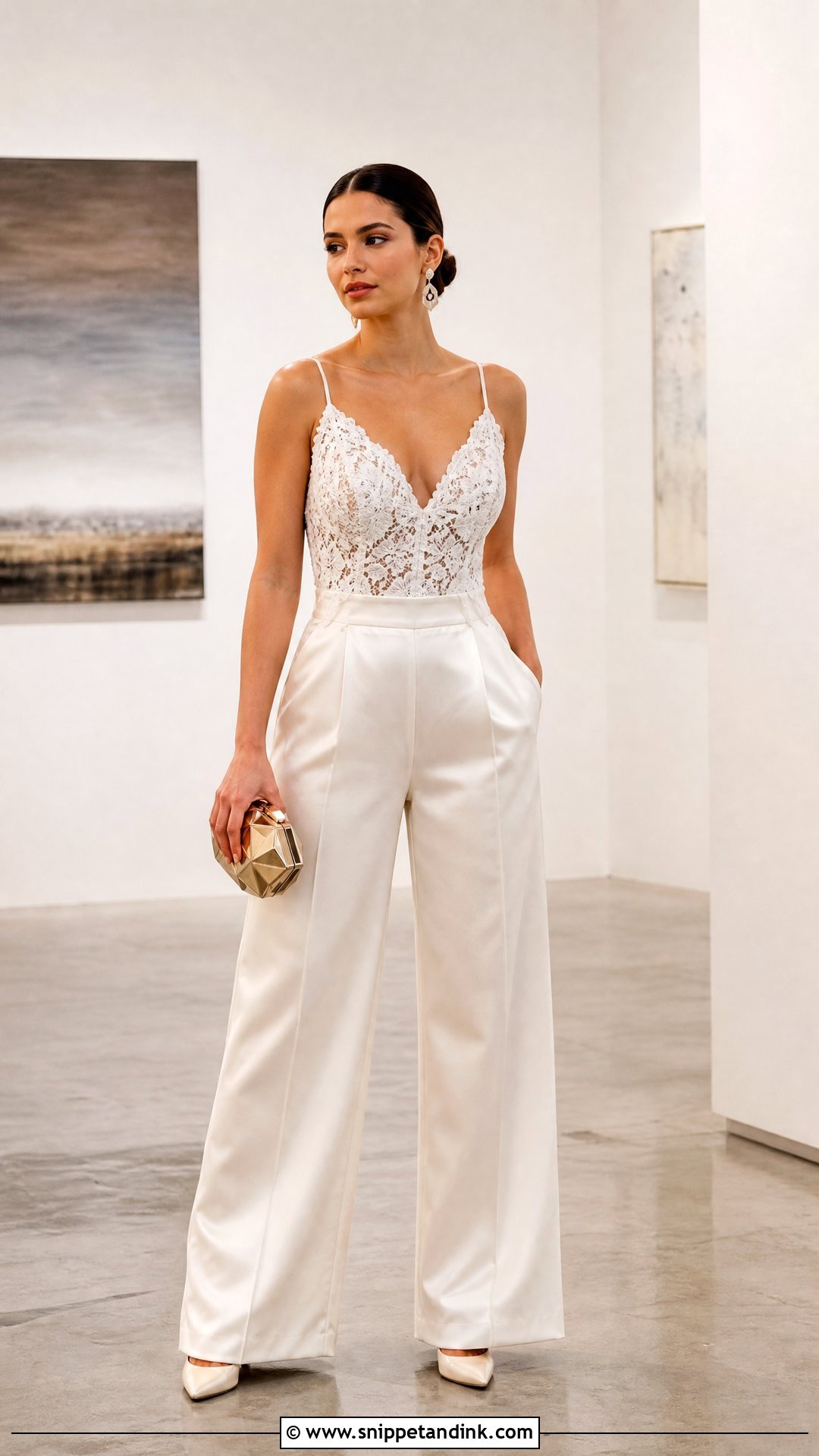 Wedding Dress To Formal Jumpsuit - Snippet and Ink - 20 Wedding Dress Upcycle Ideas