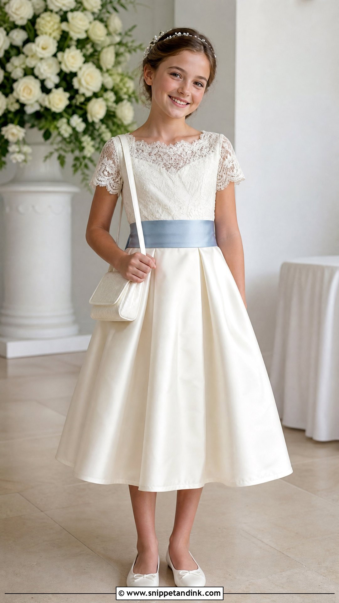 Wedding Dress To Junior Bridesmaid Dress - Snippet and Ink - 20 Wedding Dress Upcycle Ideas