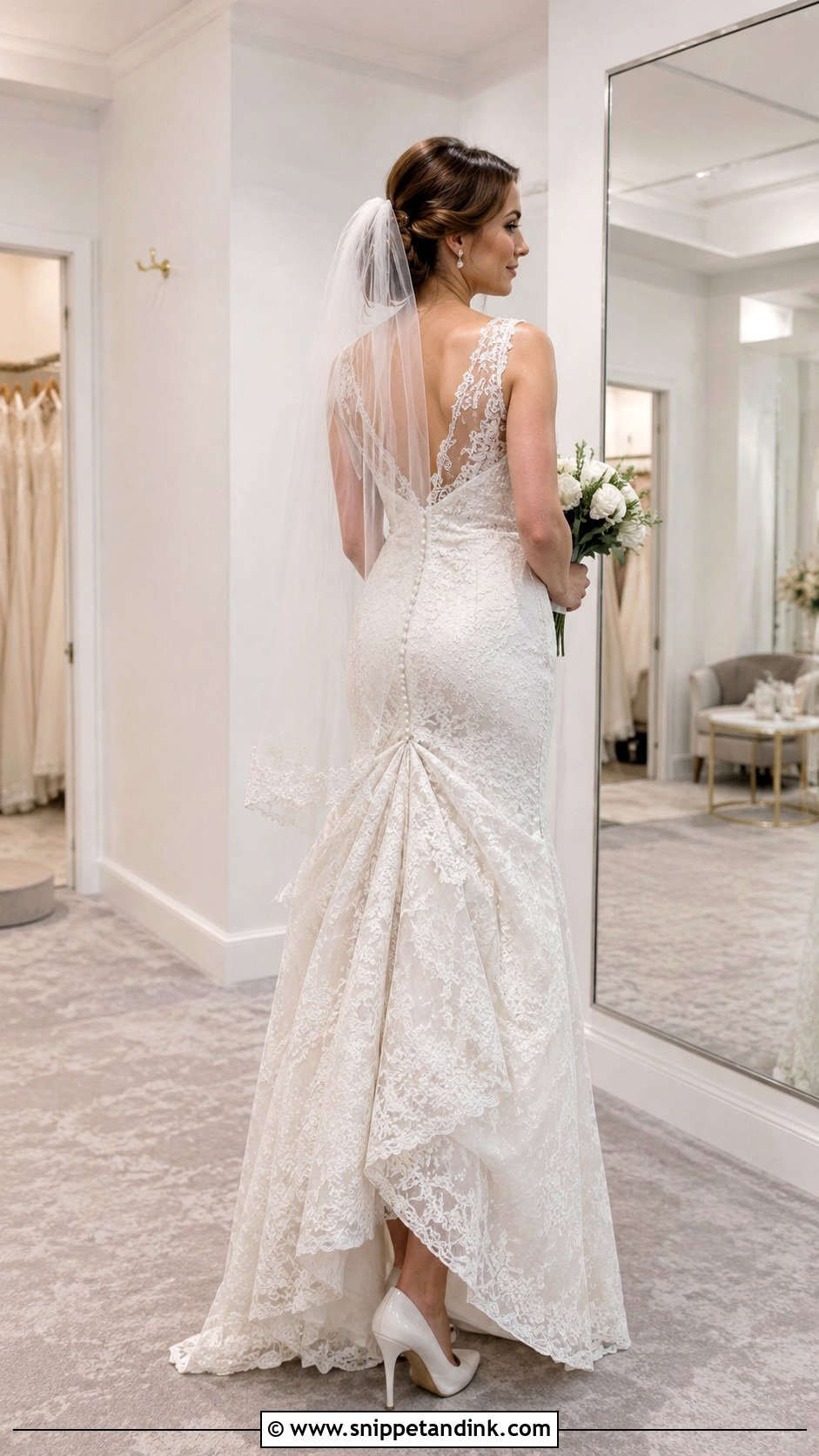 Wedding Dress Train And Bustle Video - Snippet and Ink - 20 Wedding Dress Video Ideas