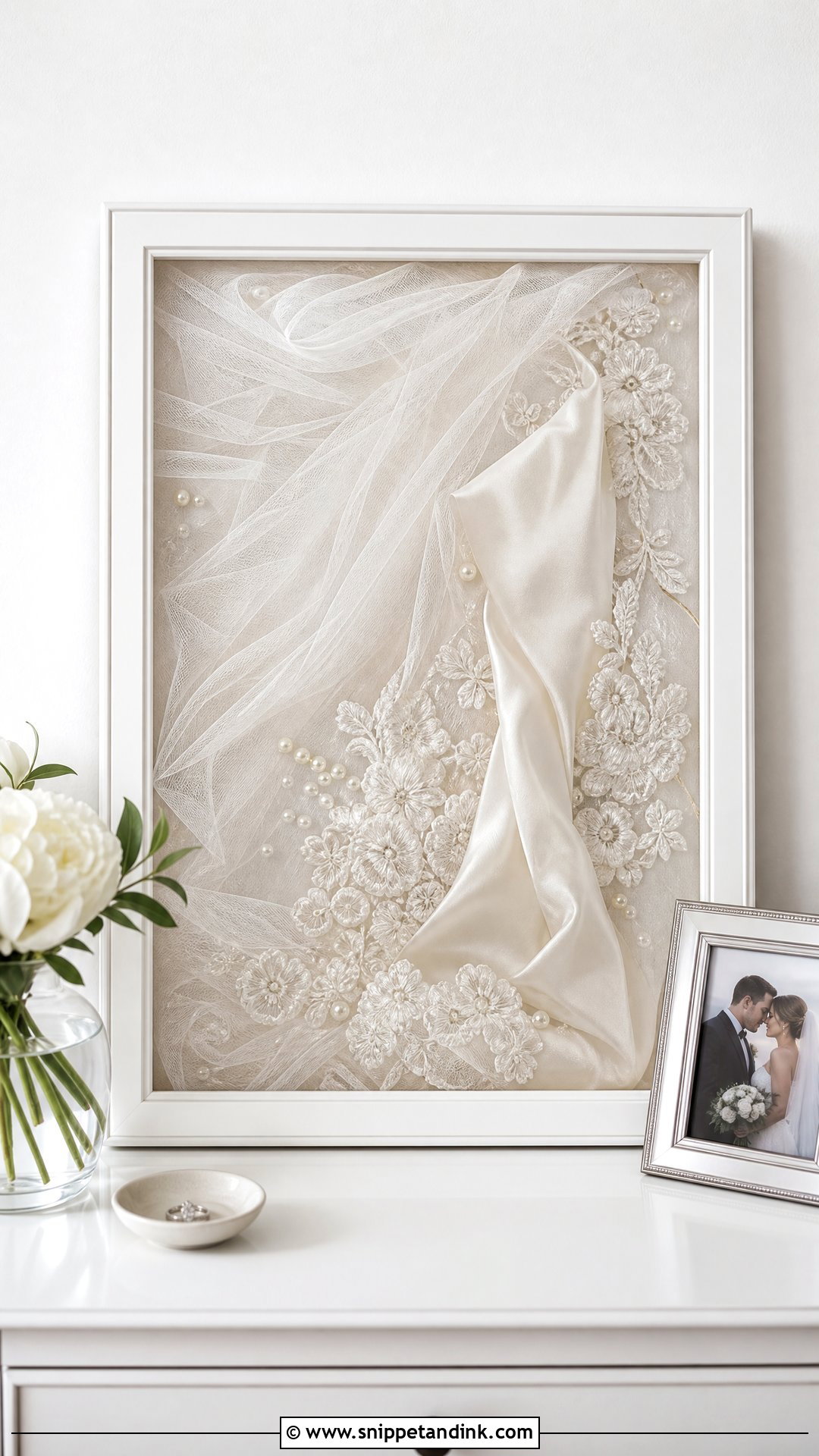 Wedding Dress Veil Keepsake - Snippet and Ink - 25 Wedding Dress Keepsake Ideas
