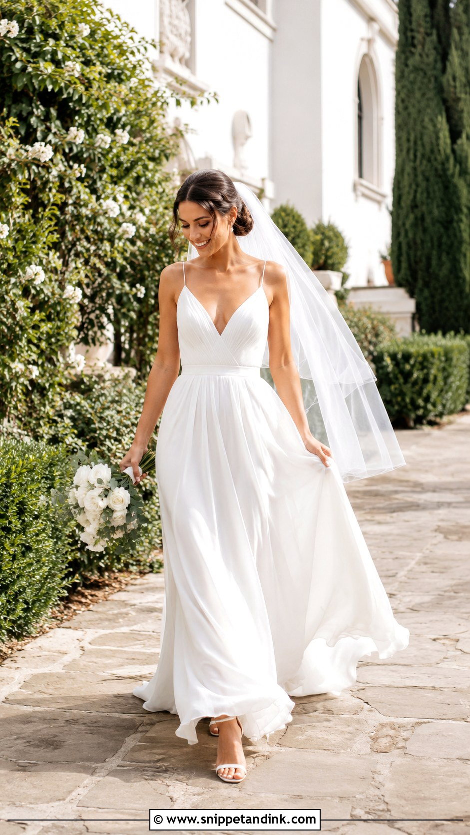 Wedding Dress Walking Photo - Snippet and Ink - 25 Wedding Dress Photography Ideas