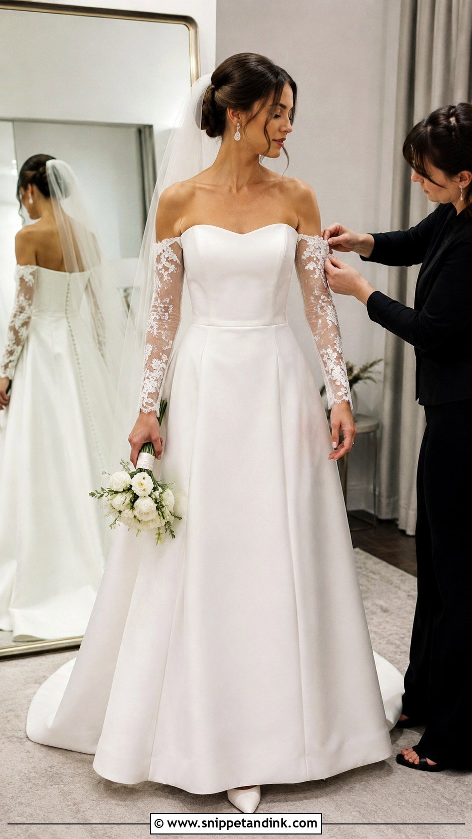 Wedding Dress With And Without Sleeves - Snippet and Ink - 20 Wedding Dress Video Ideas