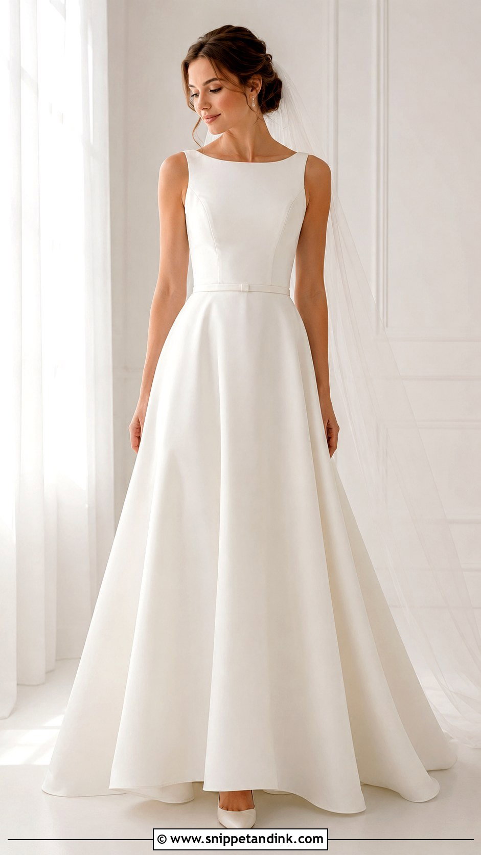 Wedding Dress With Belted Waist - Snippet and Ink - 25 Hourglass Wedding Dress Ideas