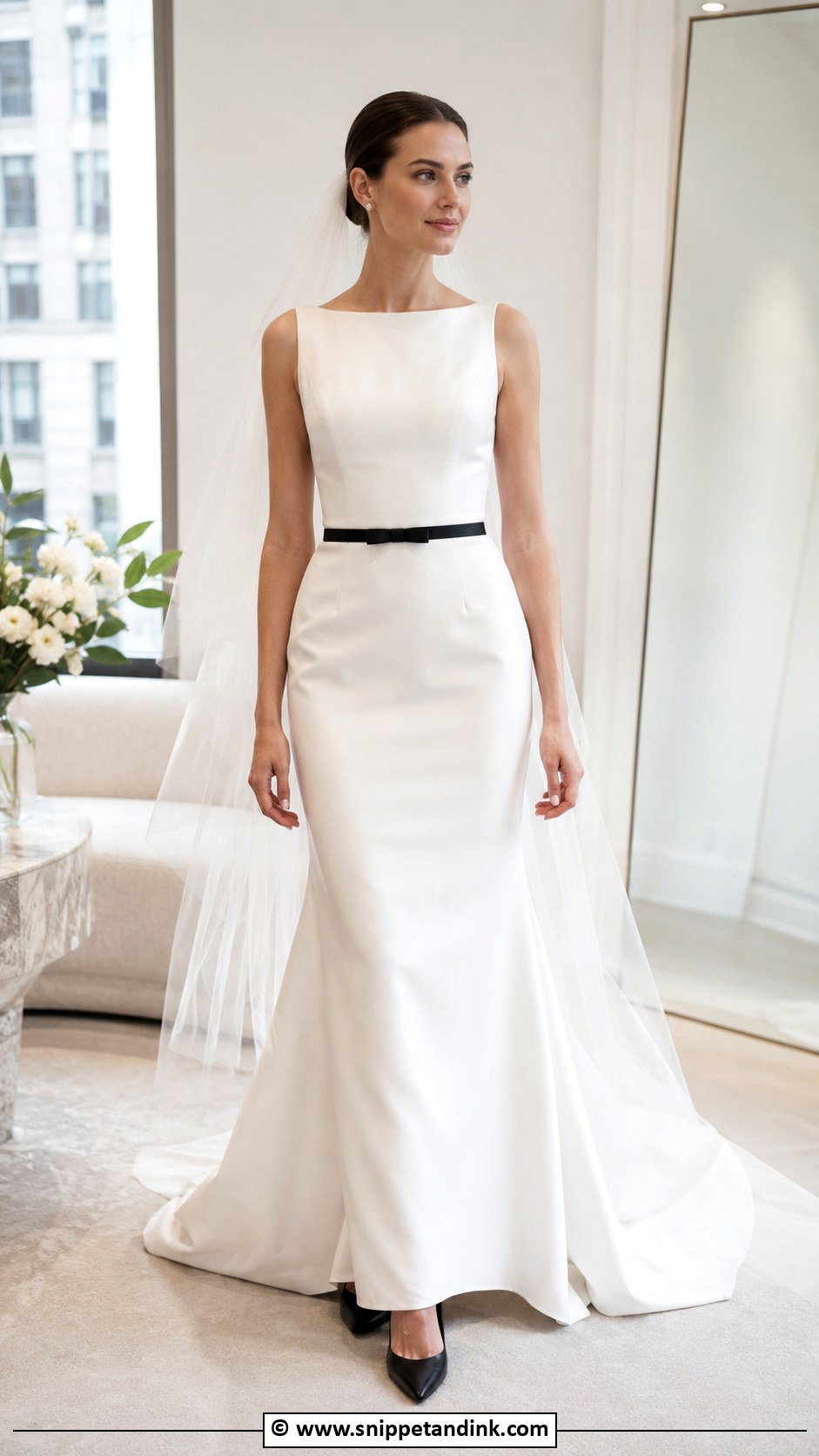 Wedding Dress With Black Belt - Snippet and Ink - 25 Wedding Dress with Black Accents Ideas