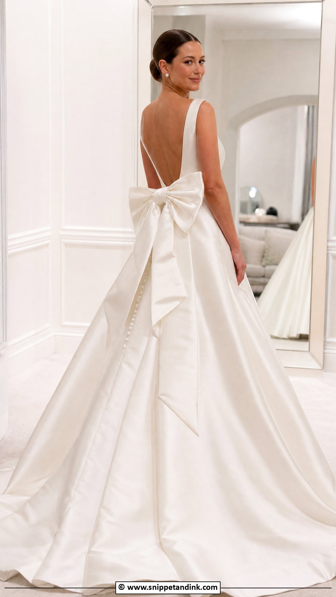 Wedding Dress With Bow - Snippet and Ink - 35 Elegant Wedding Dress Ideas