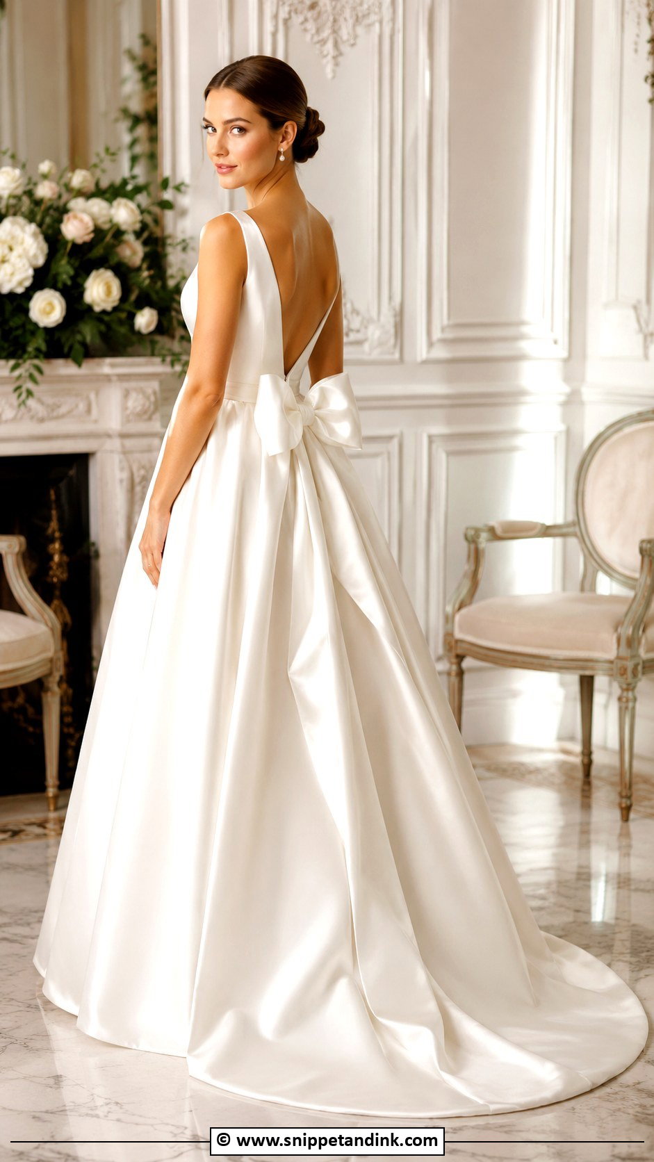 Wedding Dress With Bow - Snippet and Ink - 35 Wedding Dresses