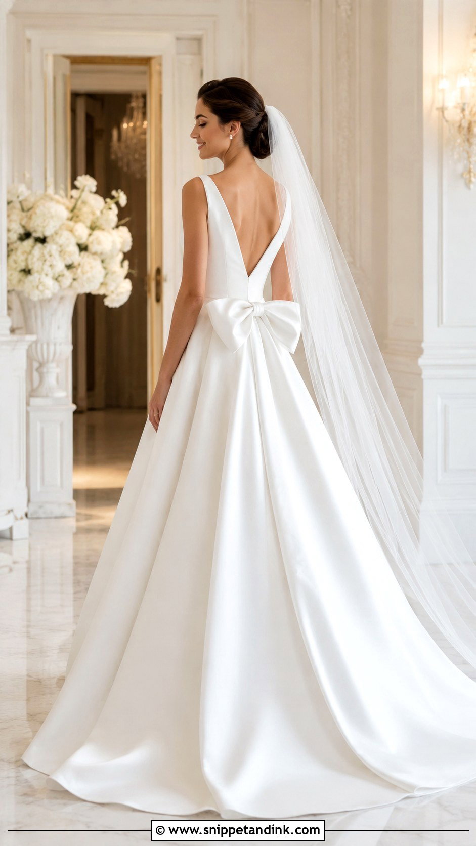 Wedding Dress With Bow - Snippet and Ink - 25 Simple Classy Wedding Dress Ideas