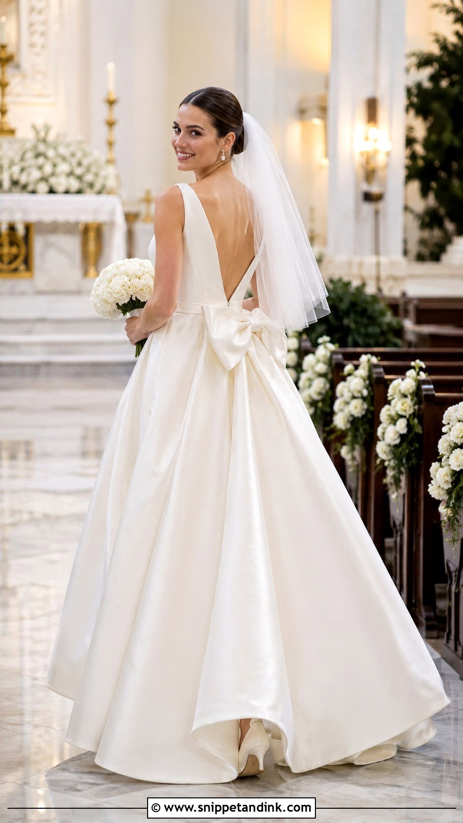 Wedding Dress With Bow - Snippet and Ink - 30 Wedding Dress for Women Ideas