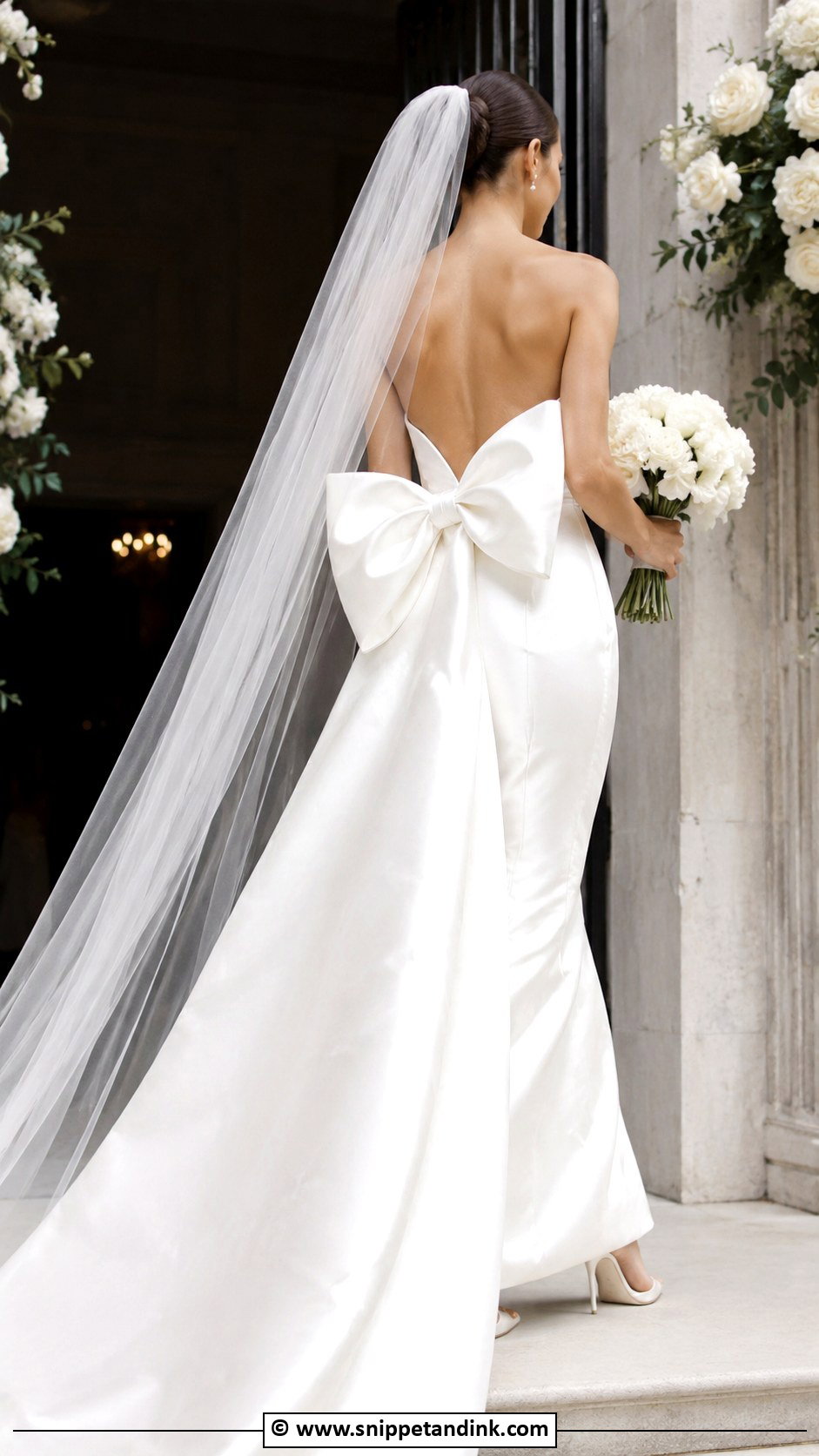 Wedding Dress With Bow Back - Snippet and Ink - 30 Wedding Dress Inspo Ideas