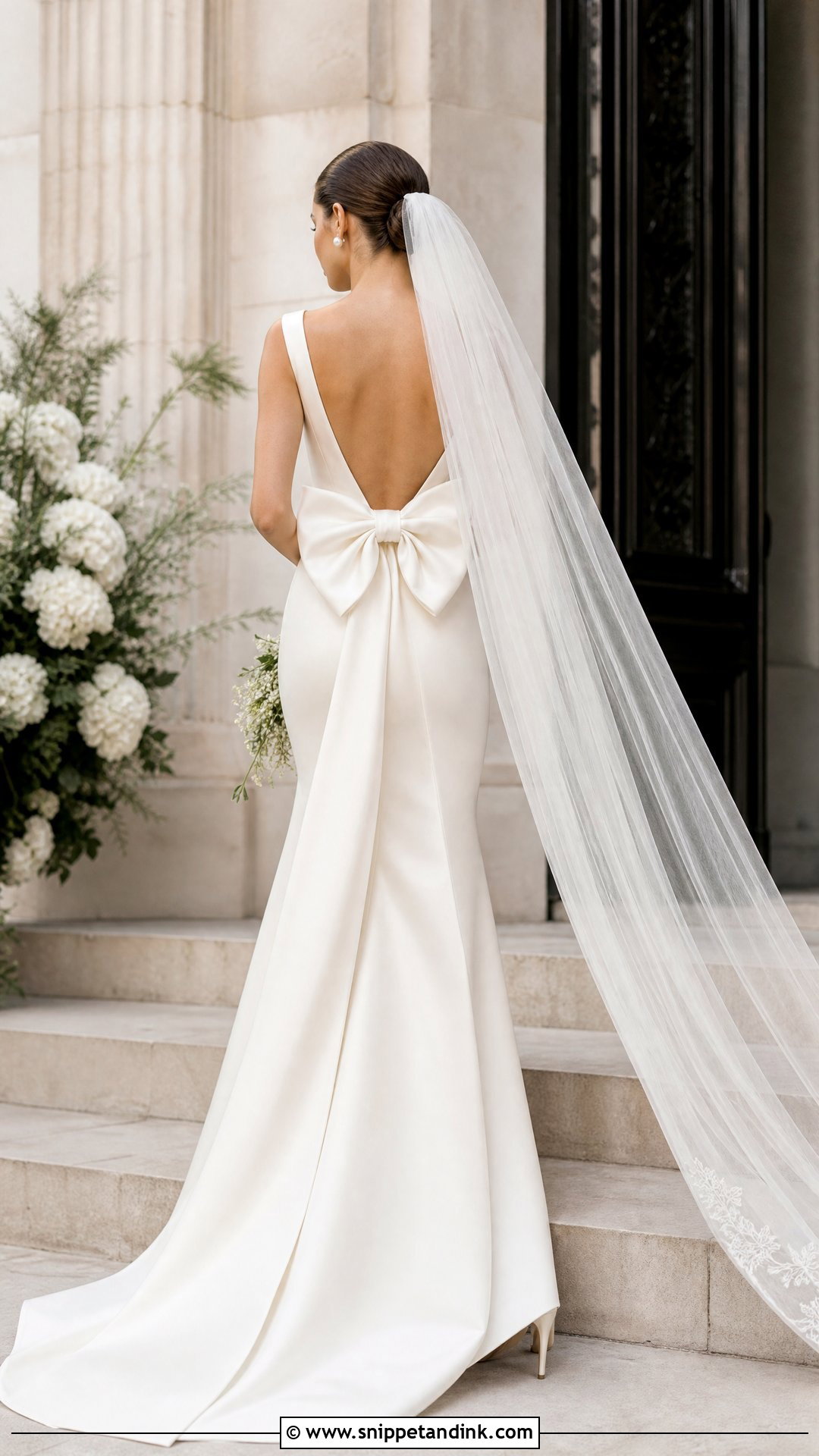 Wedding Dress With Bow Back - Snippet and Ink - 25 Sophisticated Wedding Dress Ideas