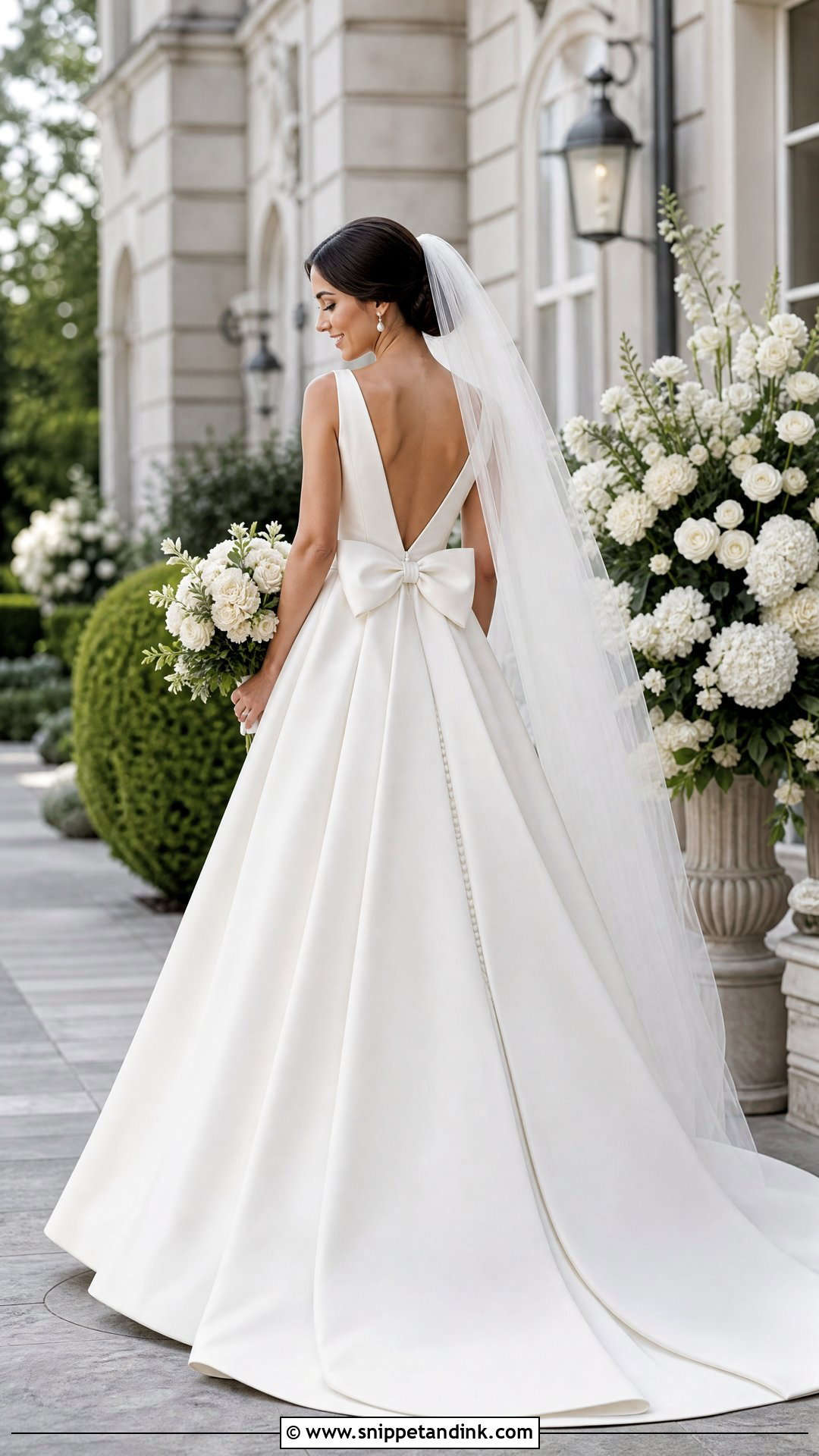 Wedding Dress With Bow Back - Snippet and Ink - 25 Timeless Wedding Gown Ideas