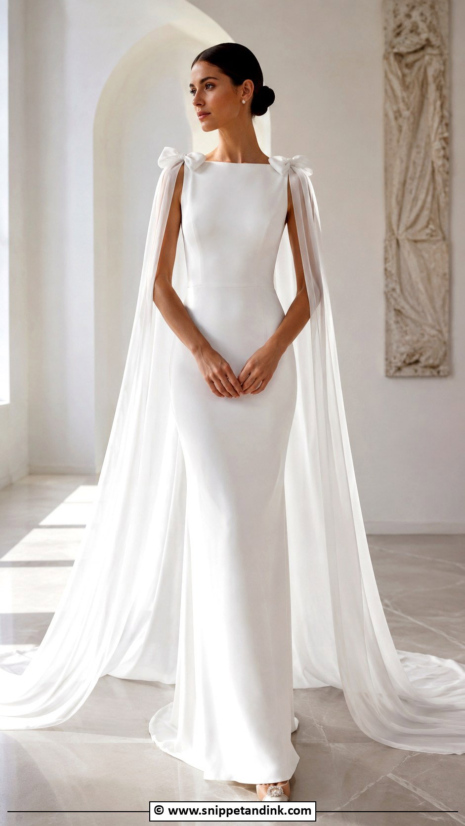 Wedding Dress With Bow Cape - Snippet and Ink - 25 Wedding Dress with Bow Ideas
