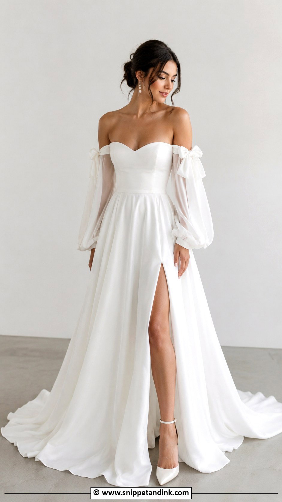 Wedding Dress With Bow Sleeves - Snippet and Ink - 25 Wedding Dress with Bow Ideas