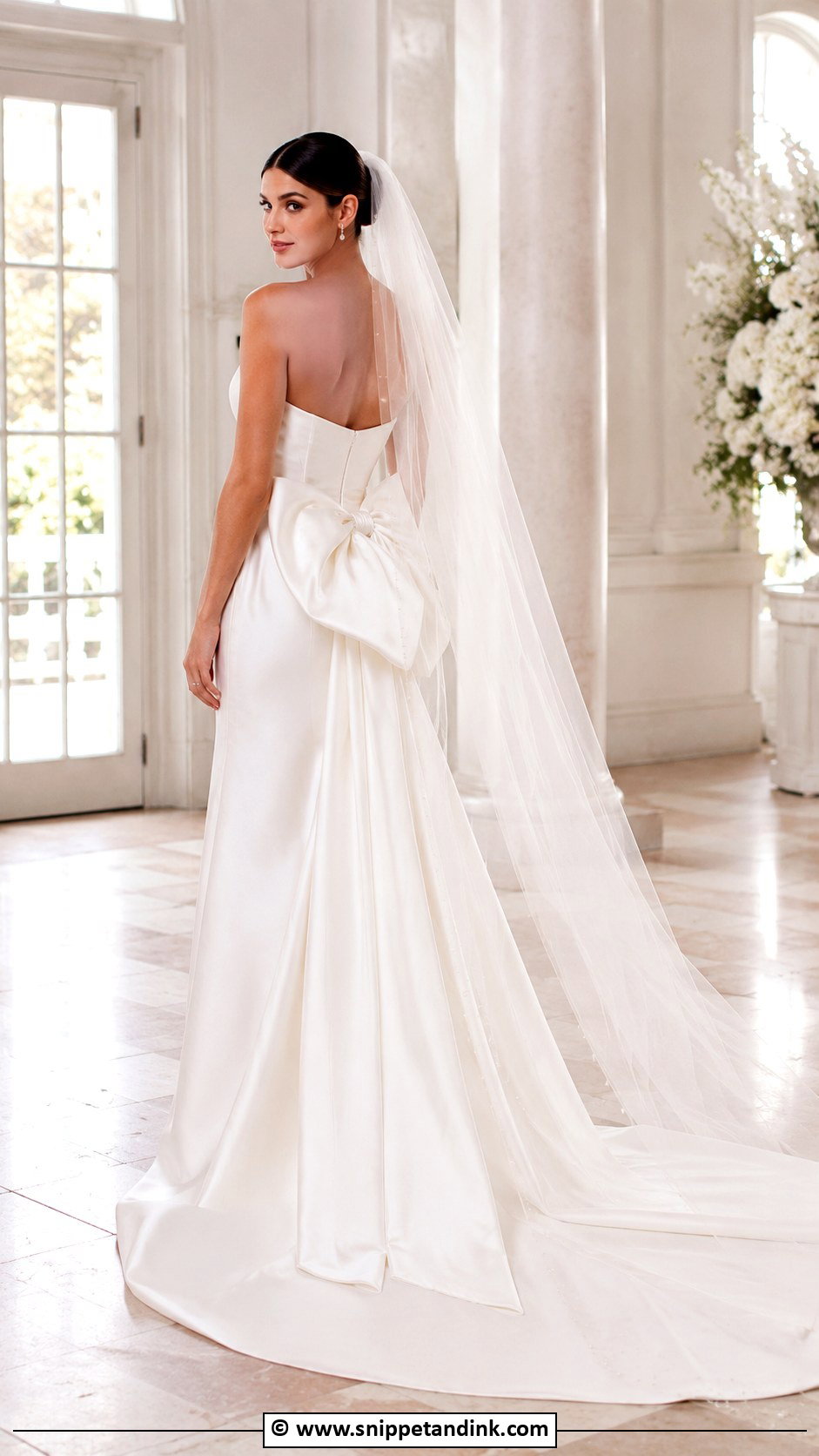 Wedding Dress With Bow - Snippet and Ink - 30 Chic Wedding Dress Ideas