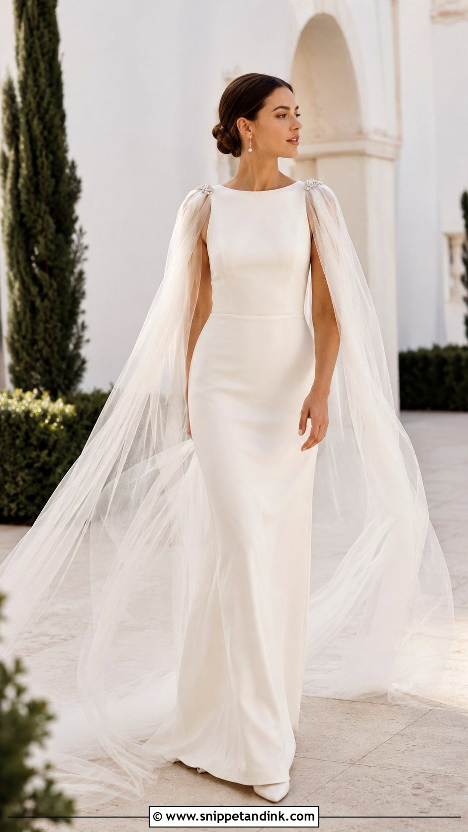 Wedding Dress With Bridal Cape - Snippet and Ink - 20 Latest Wedding Dress Ideas