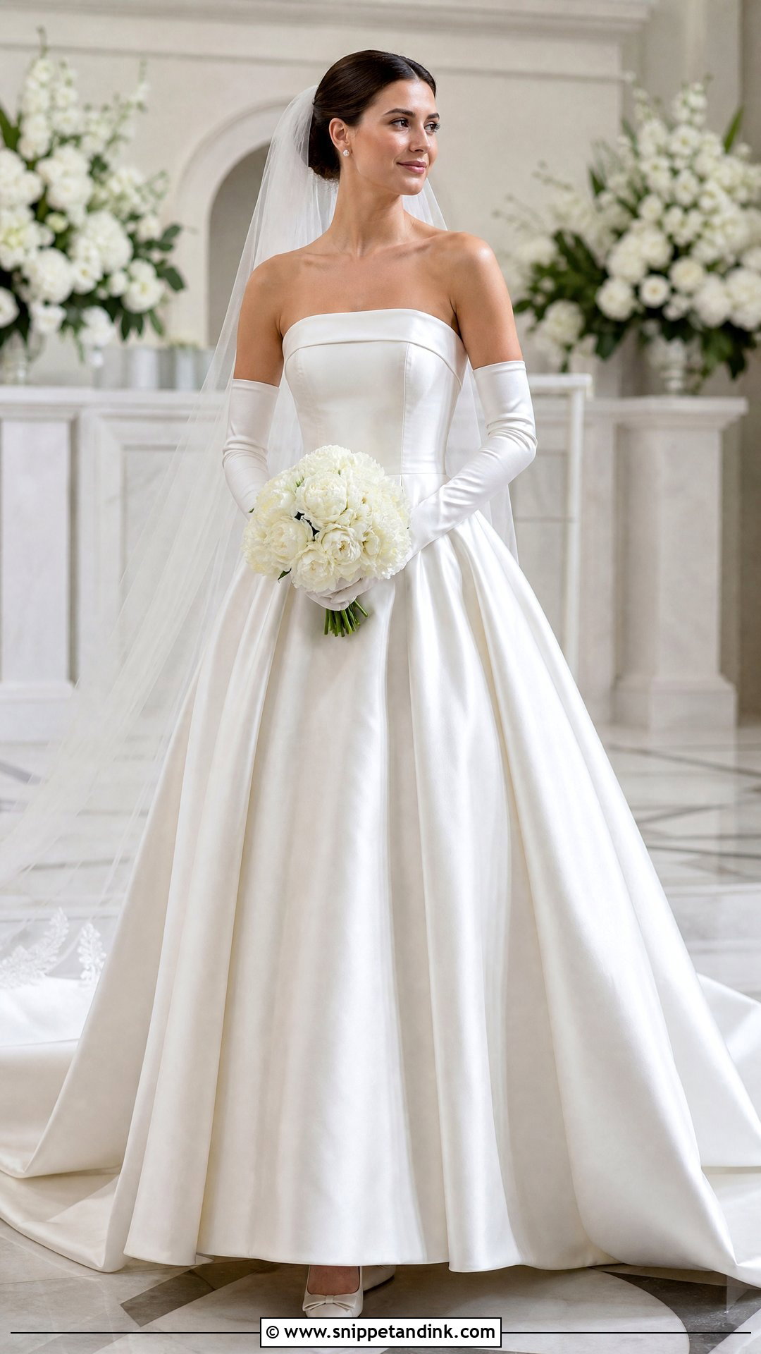 Wedding Dress With Bridal Gloves - Snippet and Ink - 20 Wedding Dress Add Ons Ideas