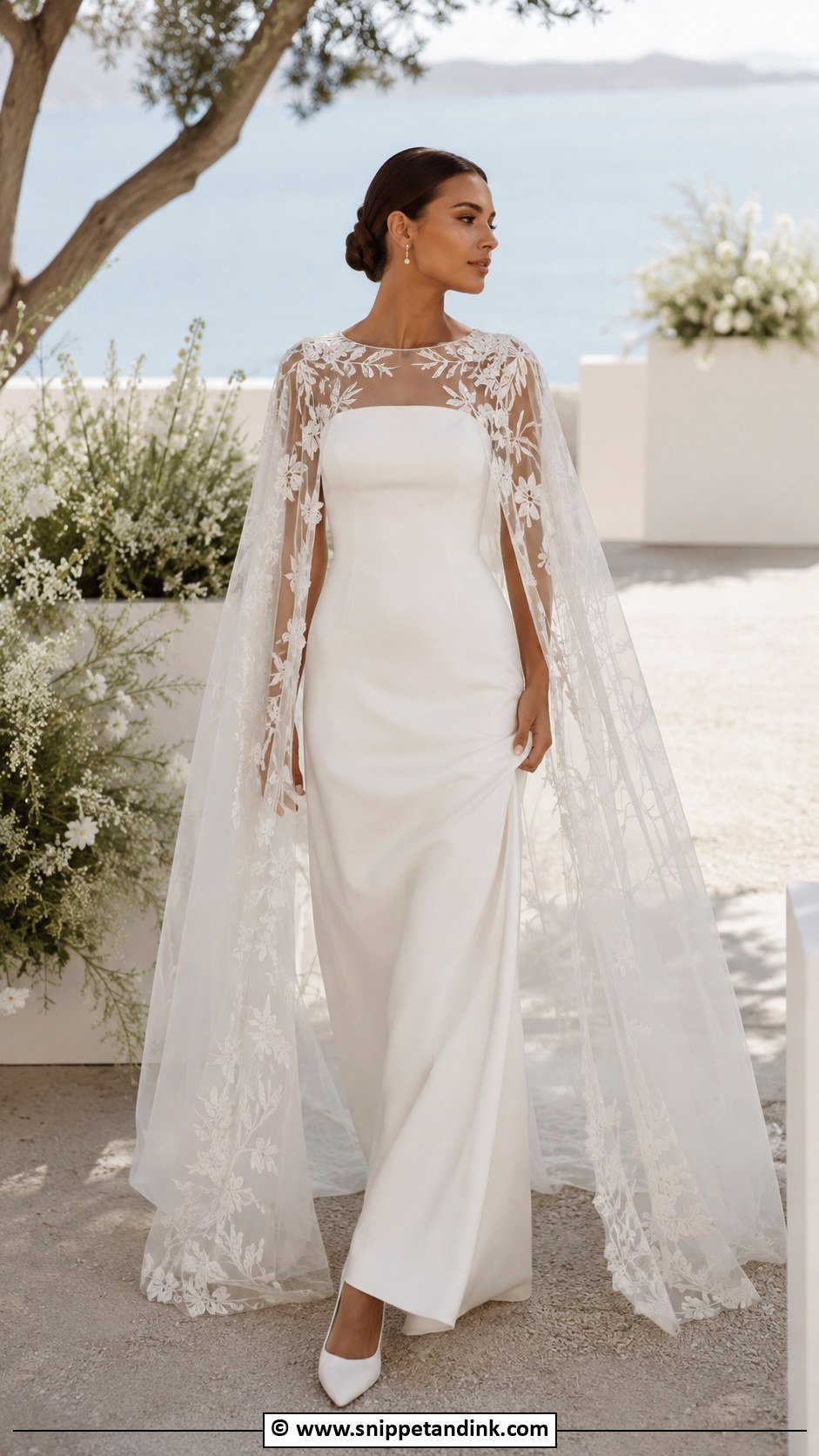 Wedding Dress With Cape - Snippet and Ink - 35 Whimsical Wedding Dress Ideas