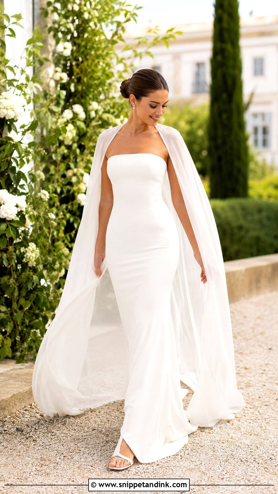 Wedding Dress With Cape - Snippet and Ink - 30 Sleek Wedding Dress Ideas